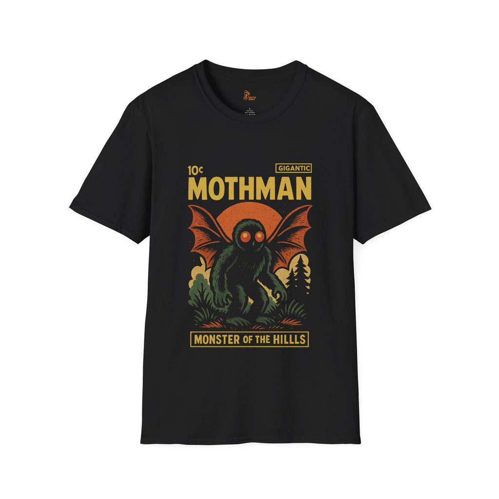 Vintage Mothman T-Shirt - Retro Comic Book Style Cryptid Tee
