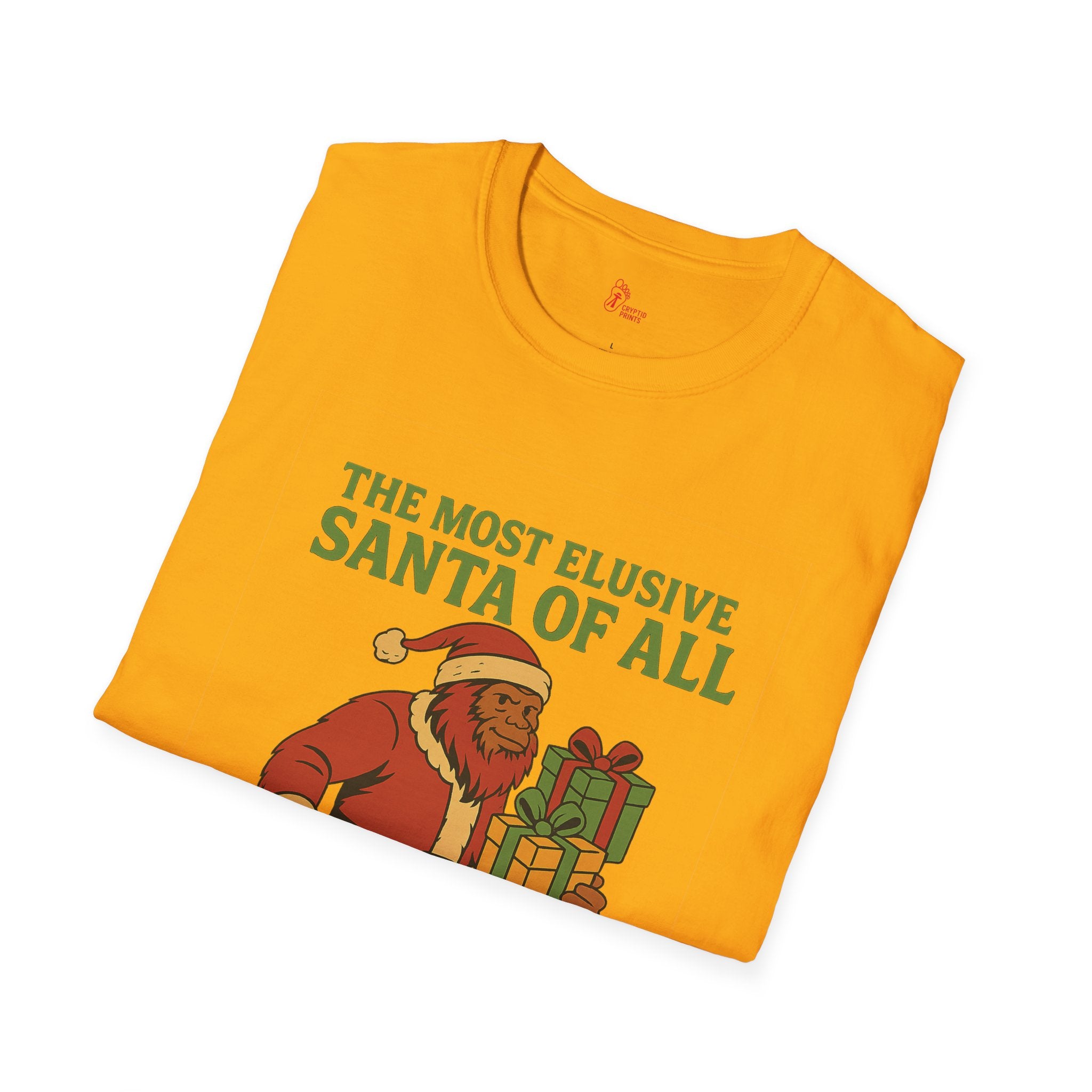 Bigfoot Santa T-Shirt - The Most Elusive Santa of Al