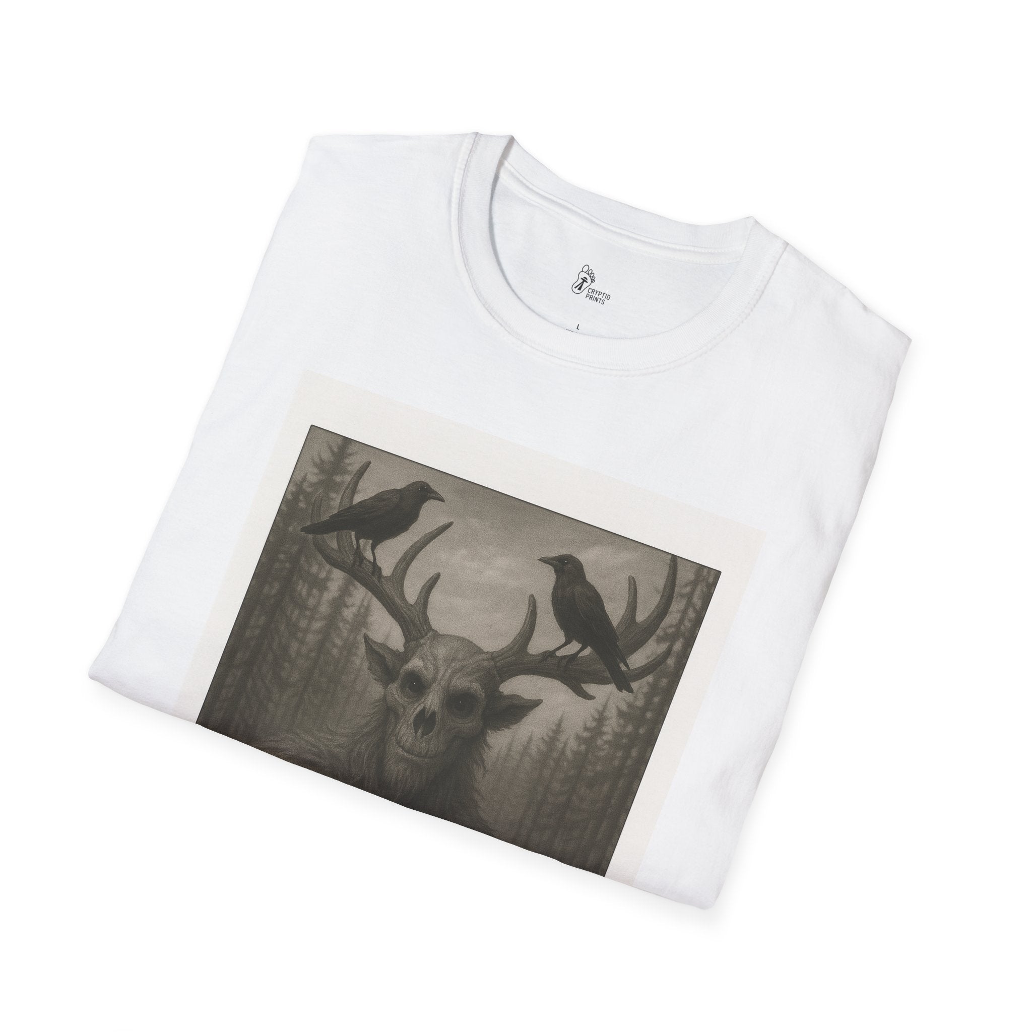 Wendigo Forest Encounter T-Shirt - Retro-Style Photo Design