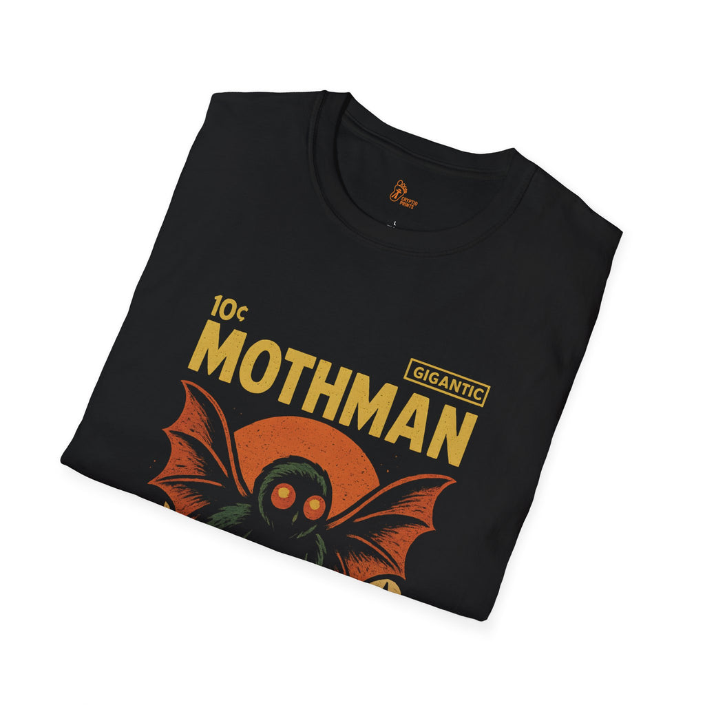 Vintage Mothman T-Shirt - Retro Comic Book Style Cryptid Tee