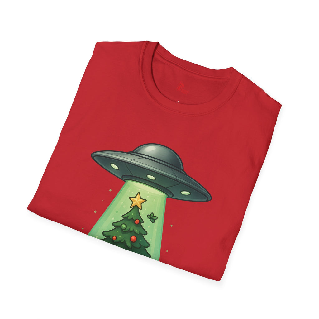 UFO Christmas Gnomes T-Shirt - Funny Holiday Alien Tee