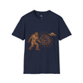Bigfoot Petroglyph T-Shirt - Ancient Spiral UFO Symbol