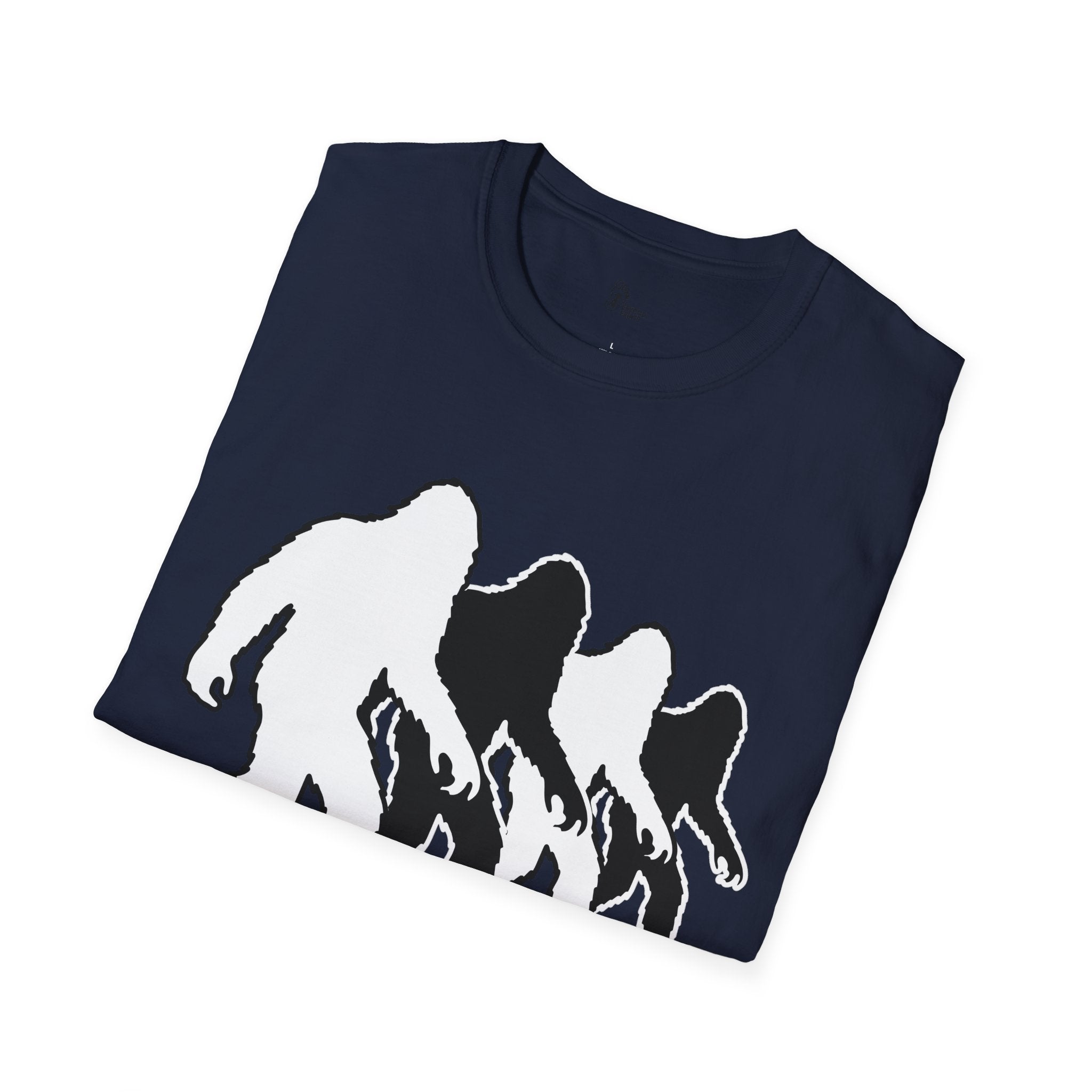 Bigfoot Evolution Silhouette T-Shirt - Cryptid Gait Progression