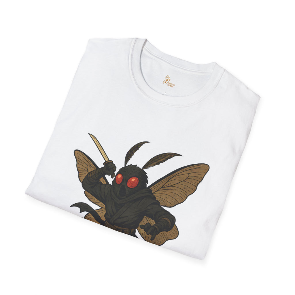Mothman Ninja T-Shirt - Japanese Cryptid Warrior Design
