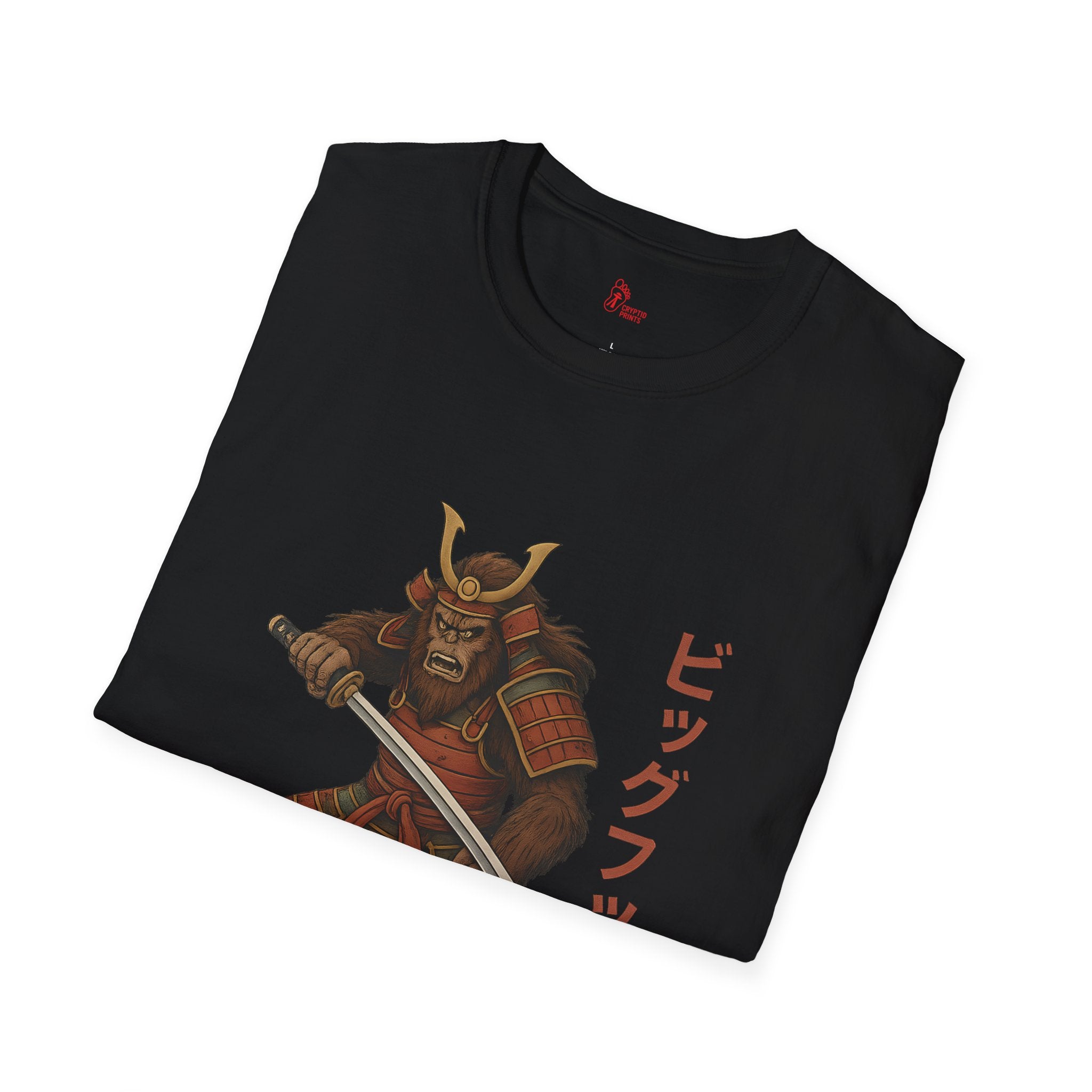 Samurai Bigfoot T-Shirt - Japanese Warrior Cryptid Design