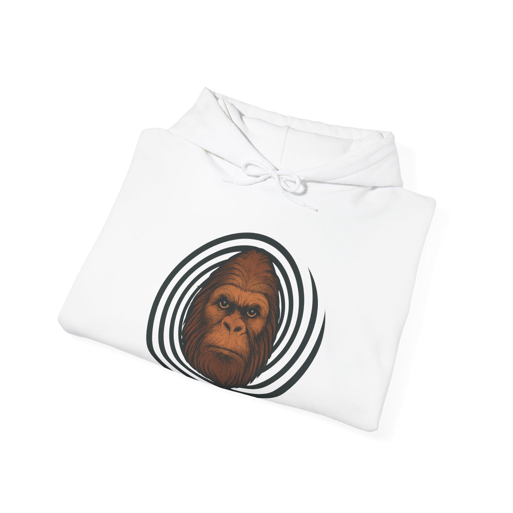 Hypnotize Bigfoot Hoodie - Trippy Sasquatch Spiral Design