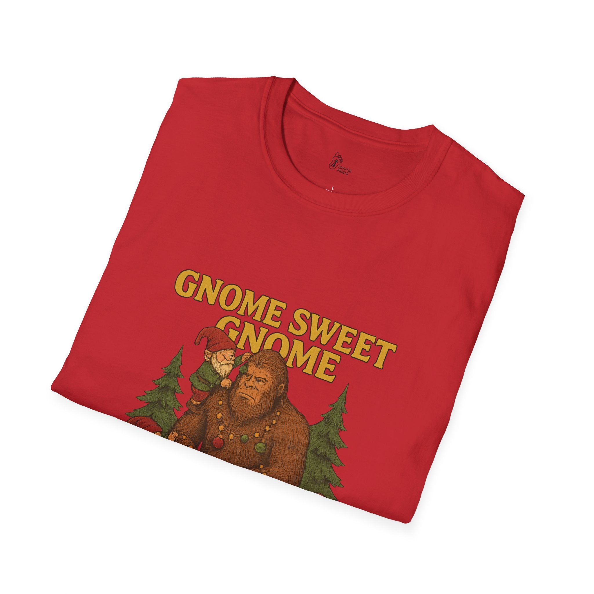 Gnome Sweet Gnome Bigfoot T-Shirt - Gnomes Decorating Sasquatch