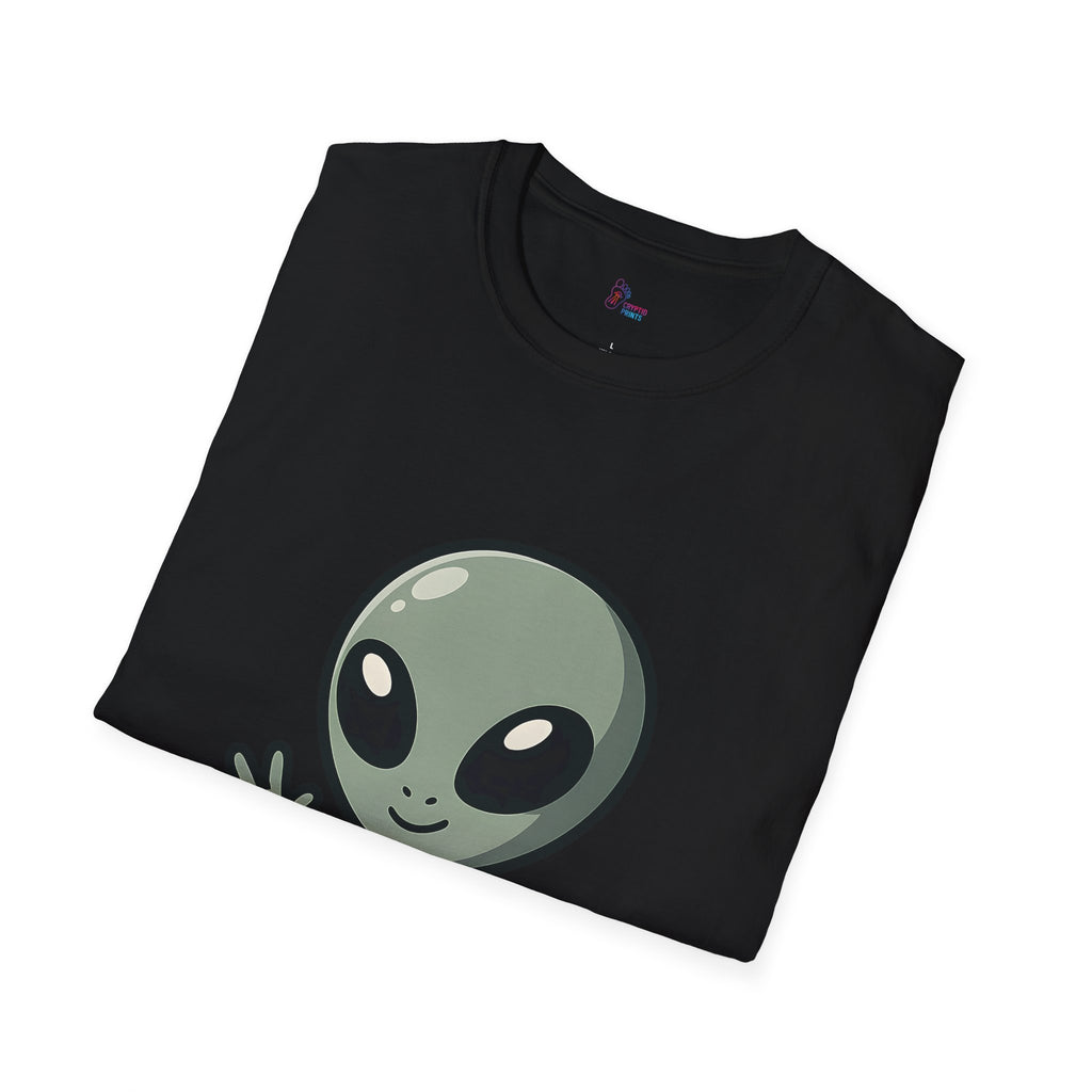 Chibi Grey Alien T-Shirt - Cute Extraterrestrial Cartoon Tee