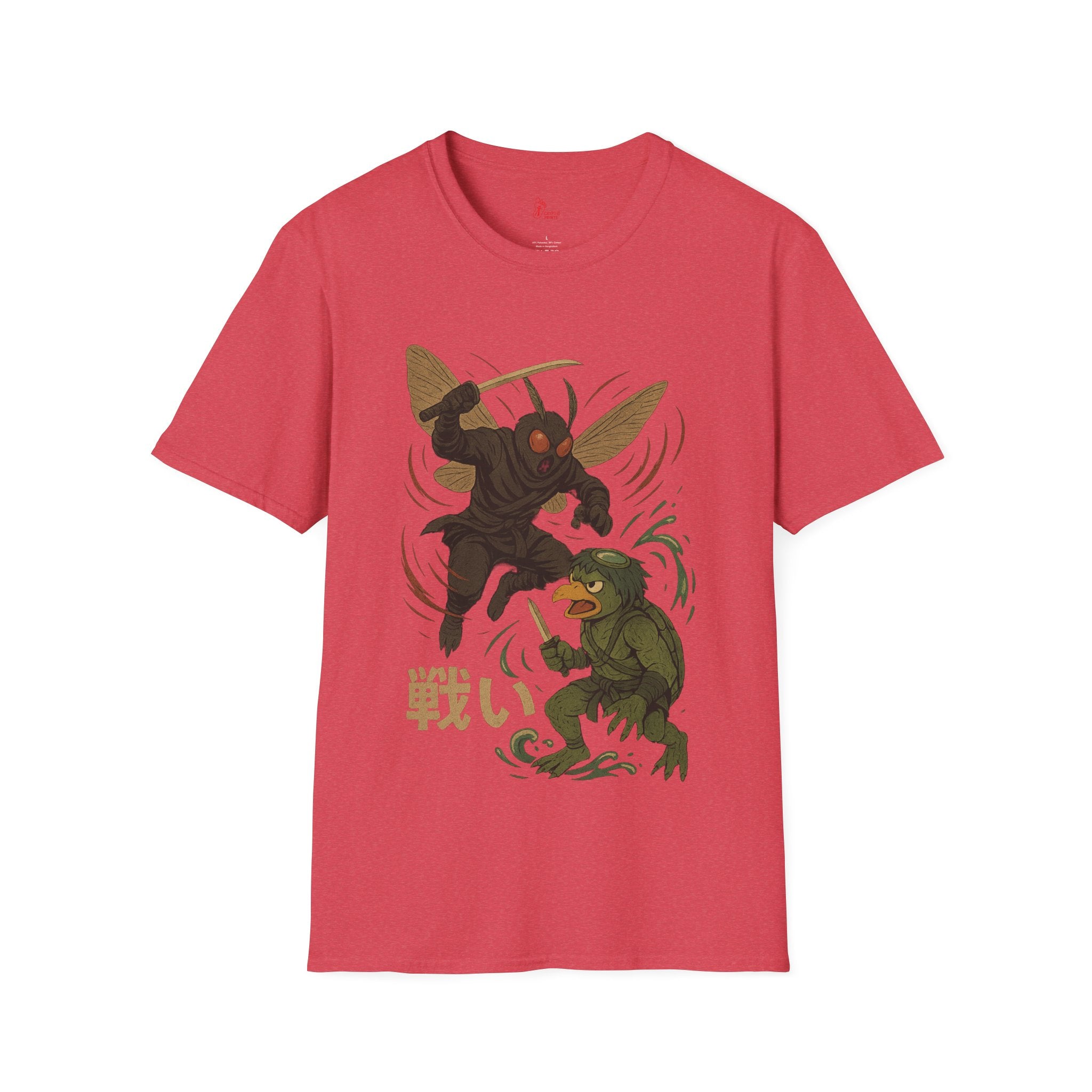 Mothman vs Kappa - Japanese Mythology Battle T-Shirt
