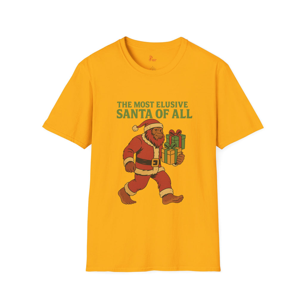 Bigfoot Santa T-Shirt - The Most Elusive Santa of Al
