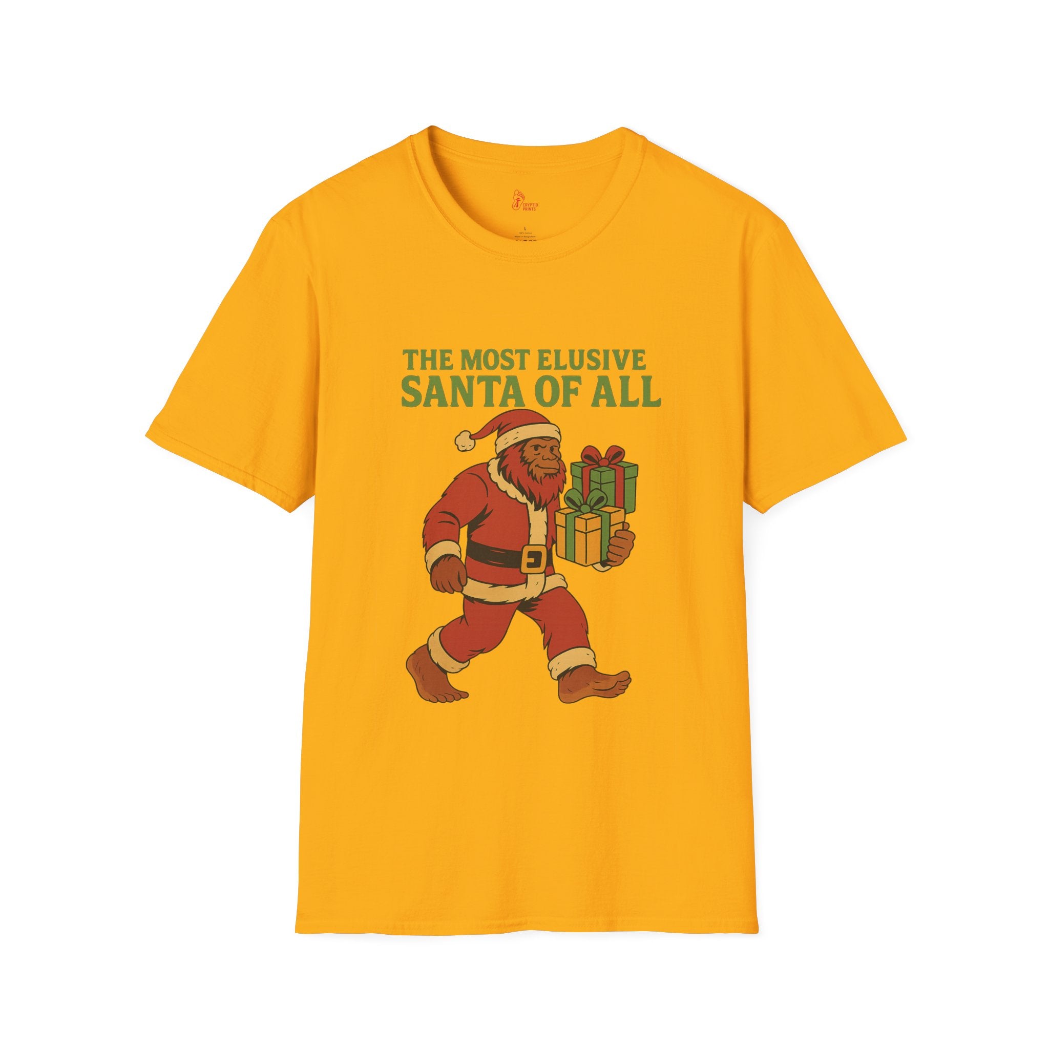 Bigfoot Santa T-Shirt - The Most Elusive Santa of Al