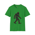 Bigfoot Christmas Lights T-Shirt - Holiday Sasquatch Glow Design