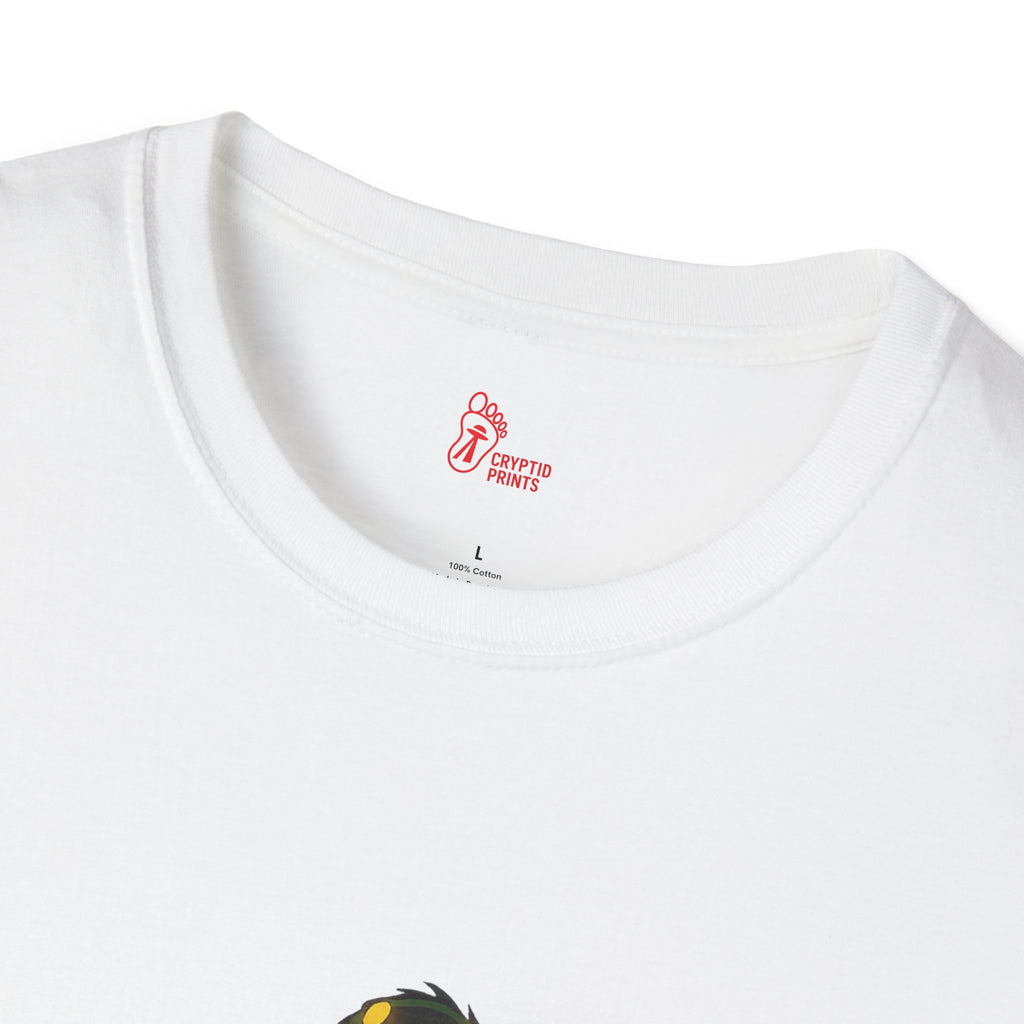 Bigfoot Christmas Lights T-Shirt - Holiday Sasquatch Glow Design