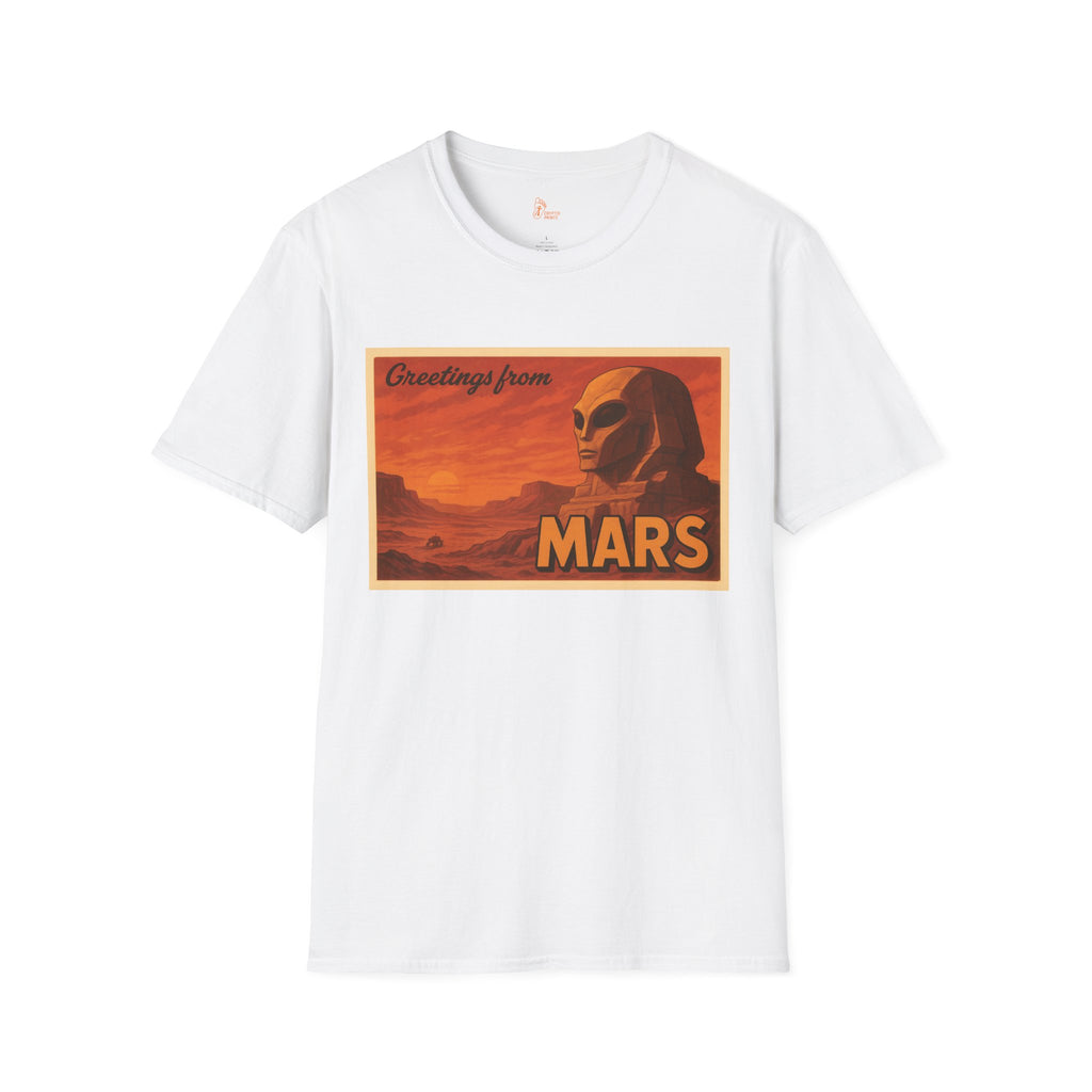 Greetings from Mars T-Shirt - Vintage Postcard Design