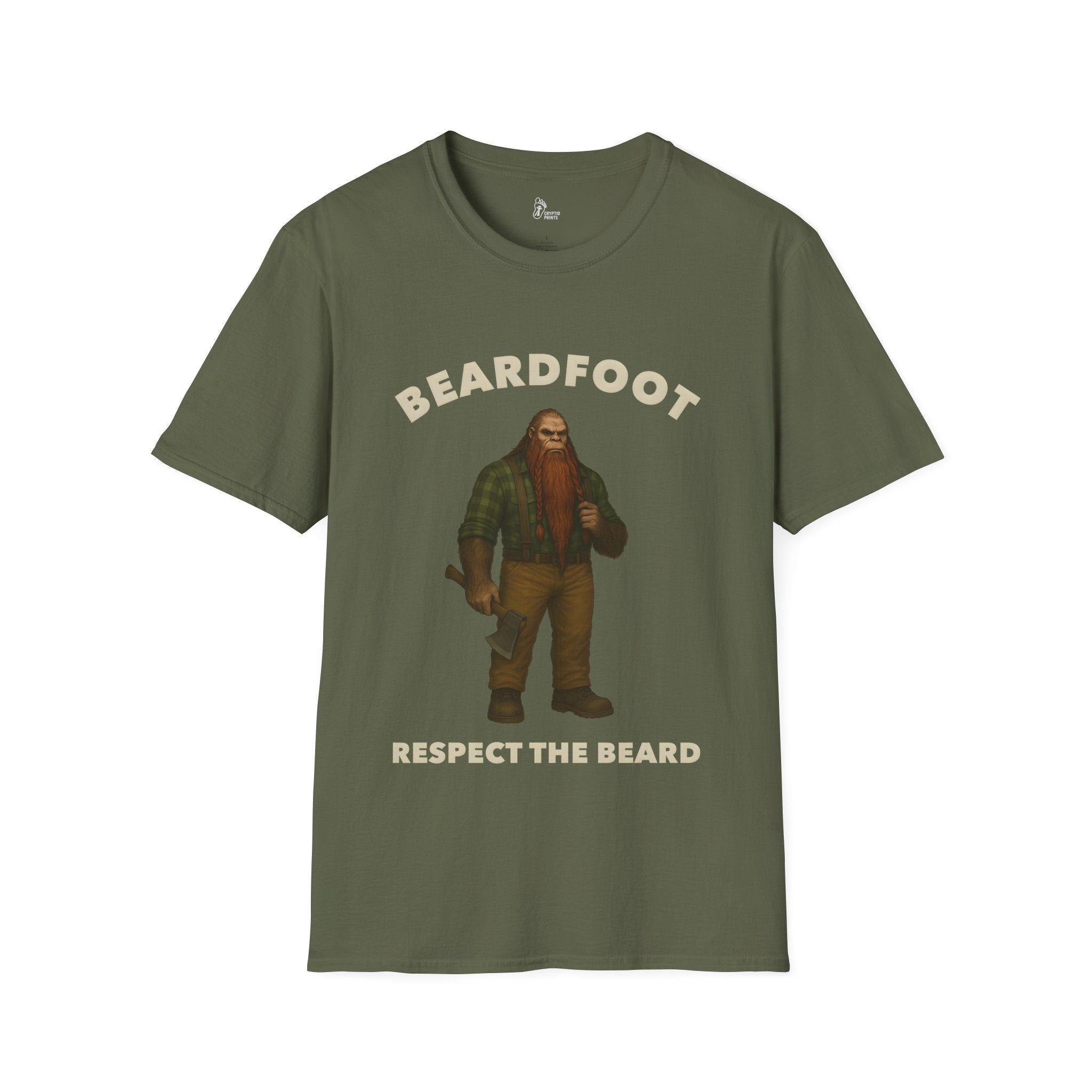 Bigfoot Beardfoot T-Shirt - Respect the Beard