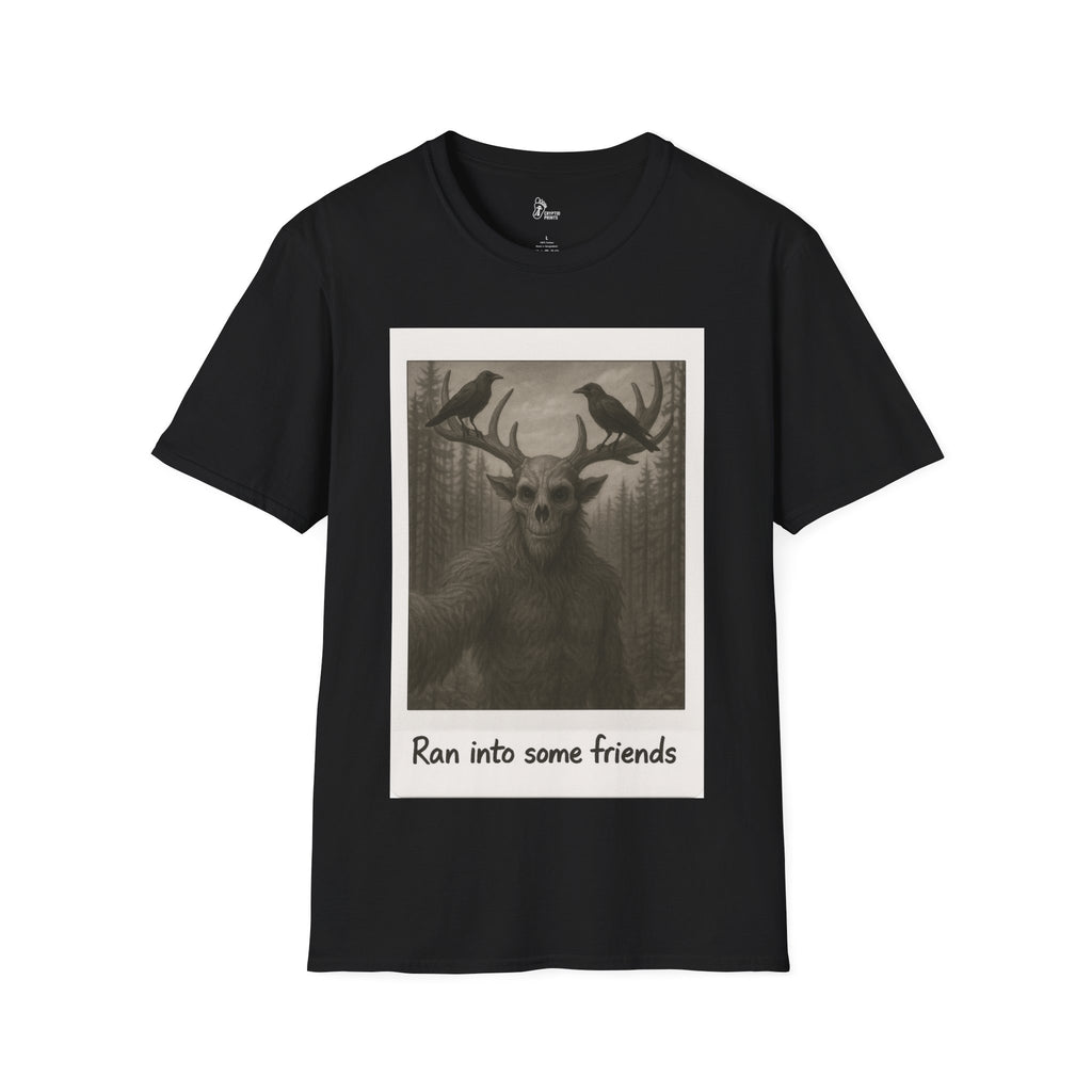 Wendigo Forest Encounter T-Shirt - Retro-Style Photo Design