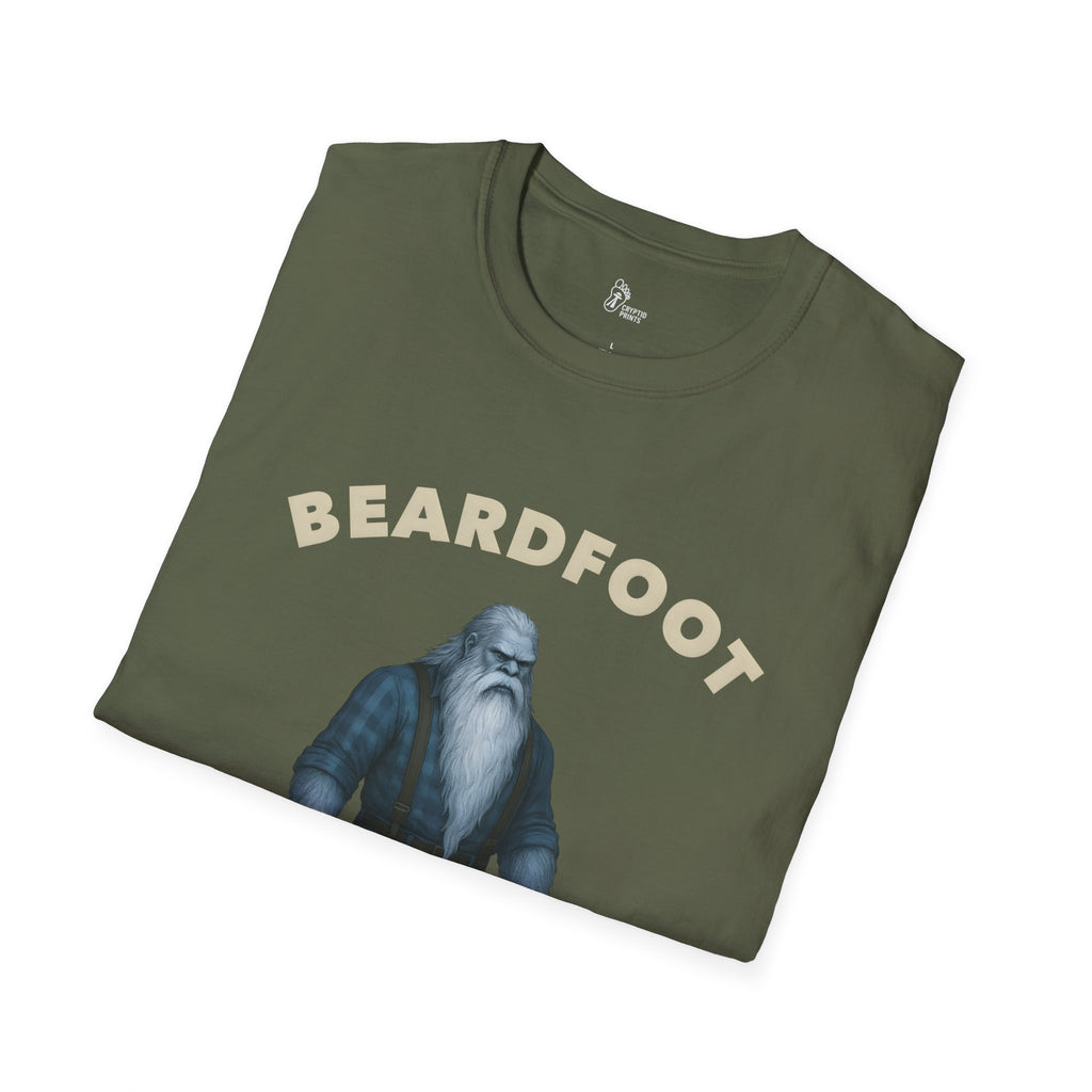 Beardfoot Respect the Beard Bigfoot Graphic Tee - Cryptid Prints