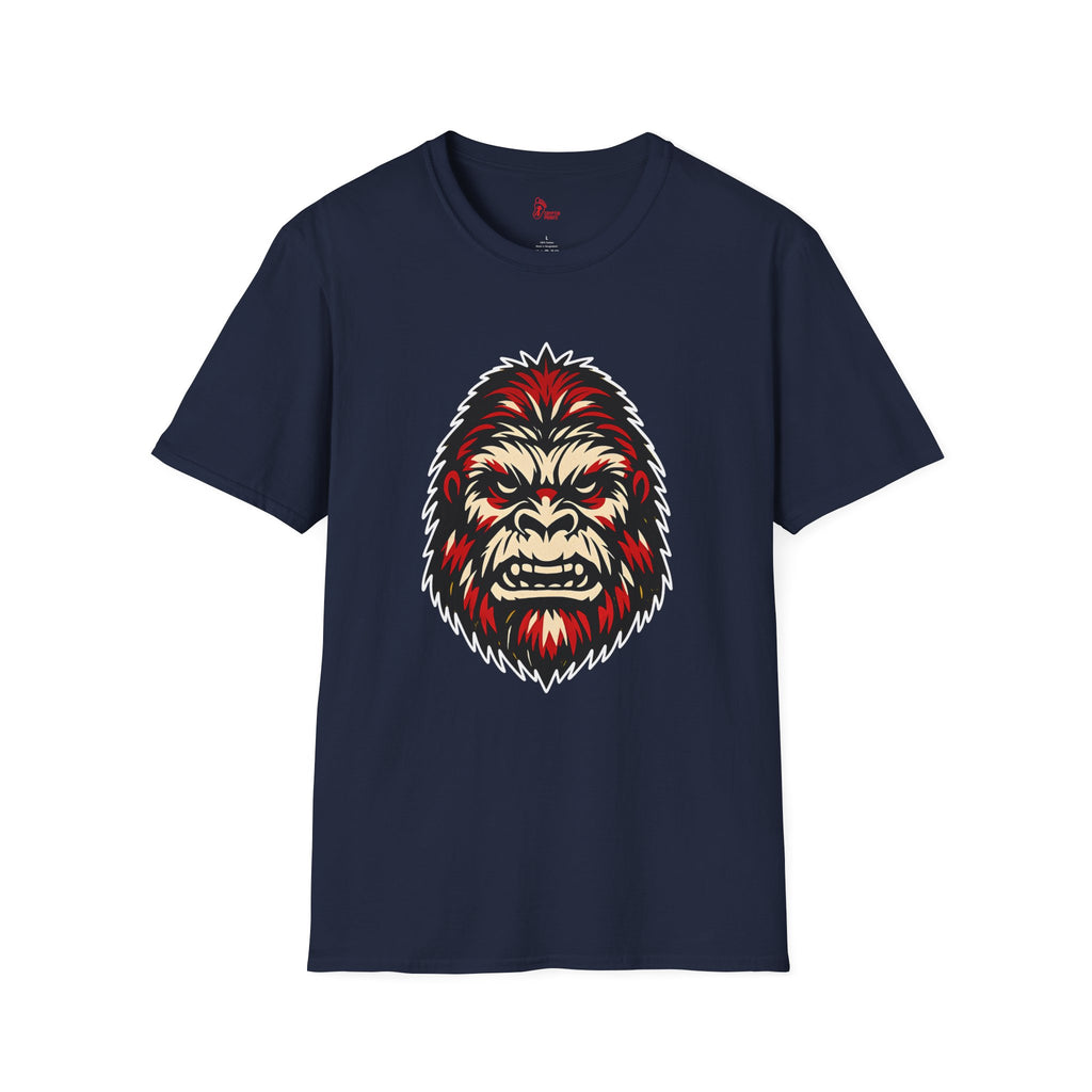 Bigfoot Savage Face Graphic T-Shirt - Cryptid Prints