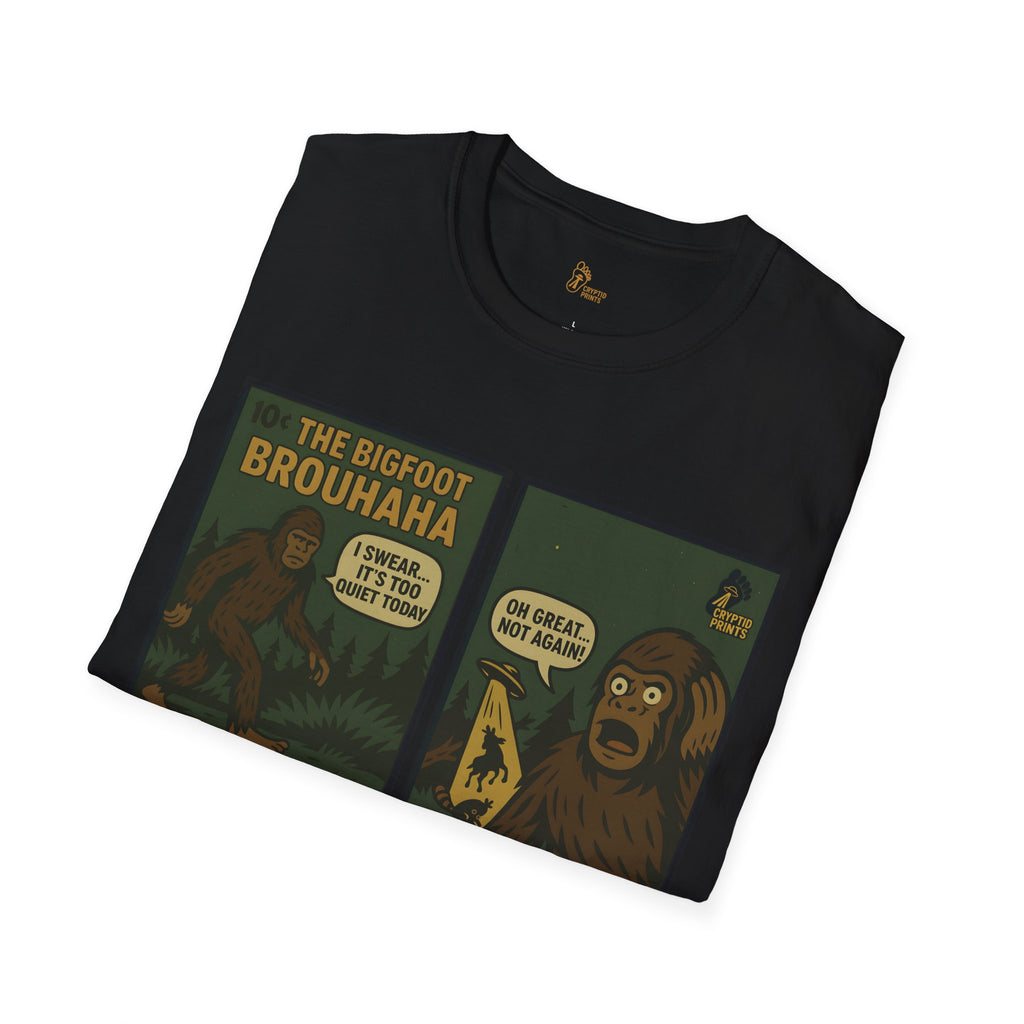 The Bigfoot Brouhaha - Vintage Comic Cryptid T-Shirt