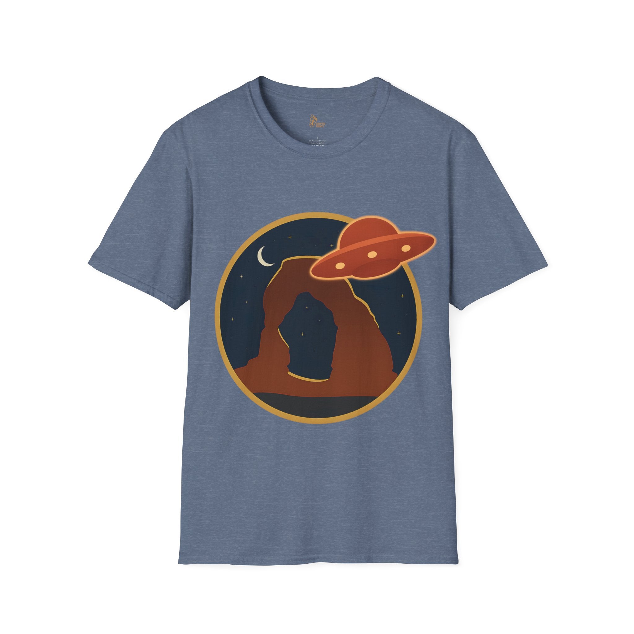 UFO Desert Arch T-Shirt - Cosmic Desert Night