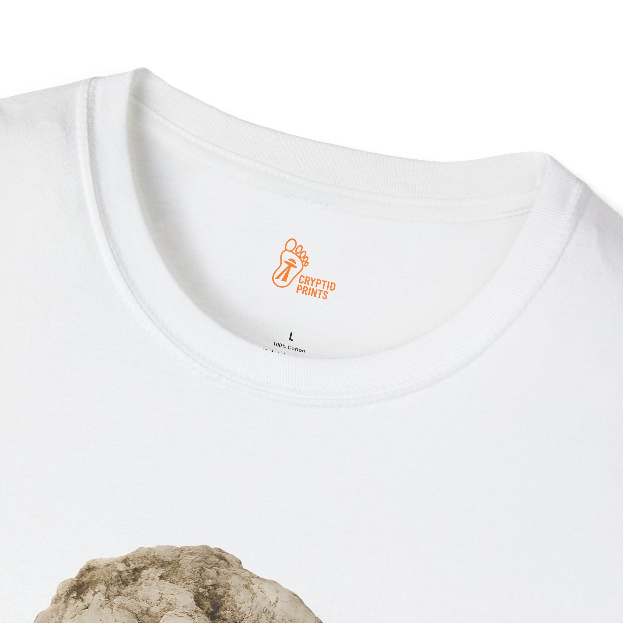 Bigfoot Foot Casting T-Shirt - Field Research Plaster Impression