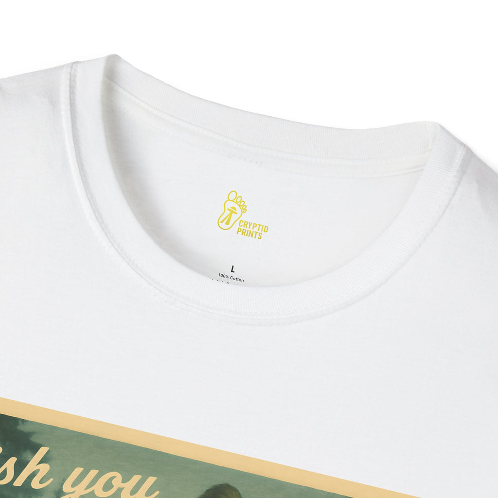 Wish You Were Here T-Shirt - Vintage Postcard Design