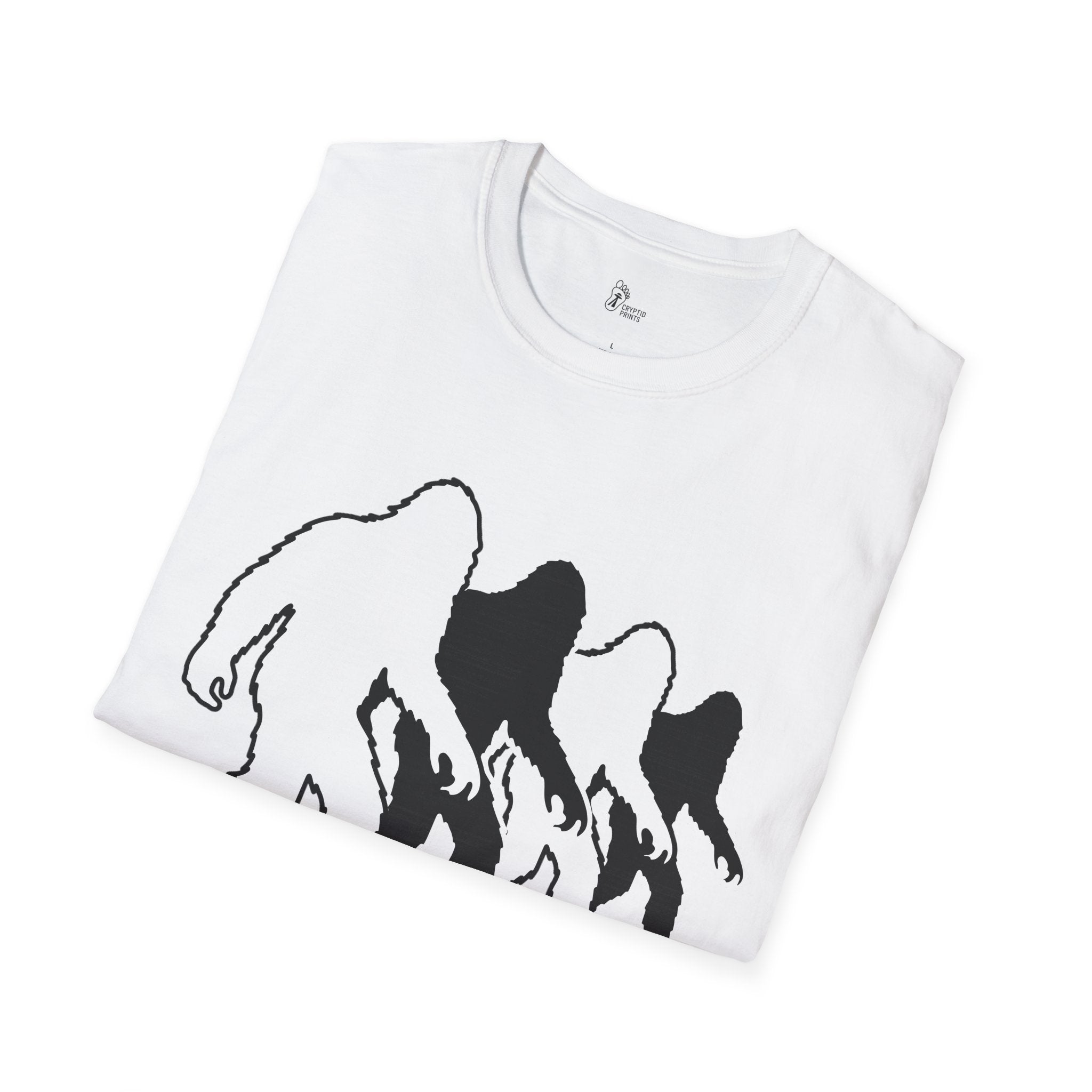 Bigfoot Evolution Silhouette T-Shirt - Cryptid Gait Progression