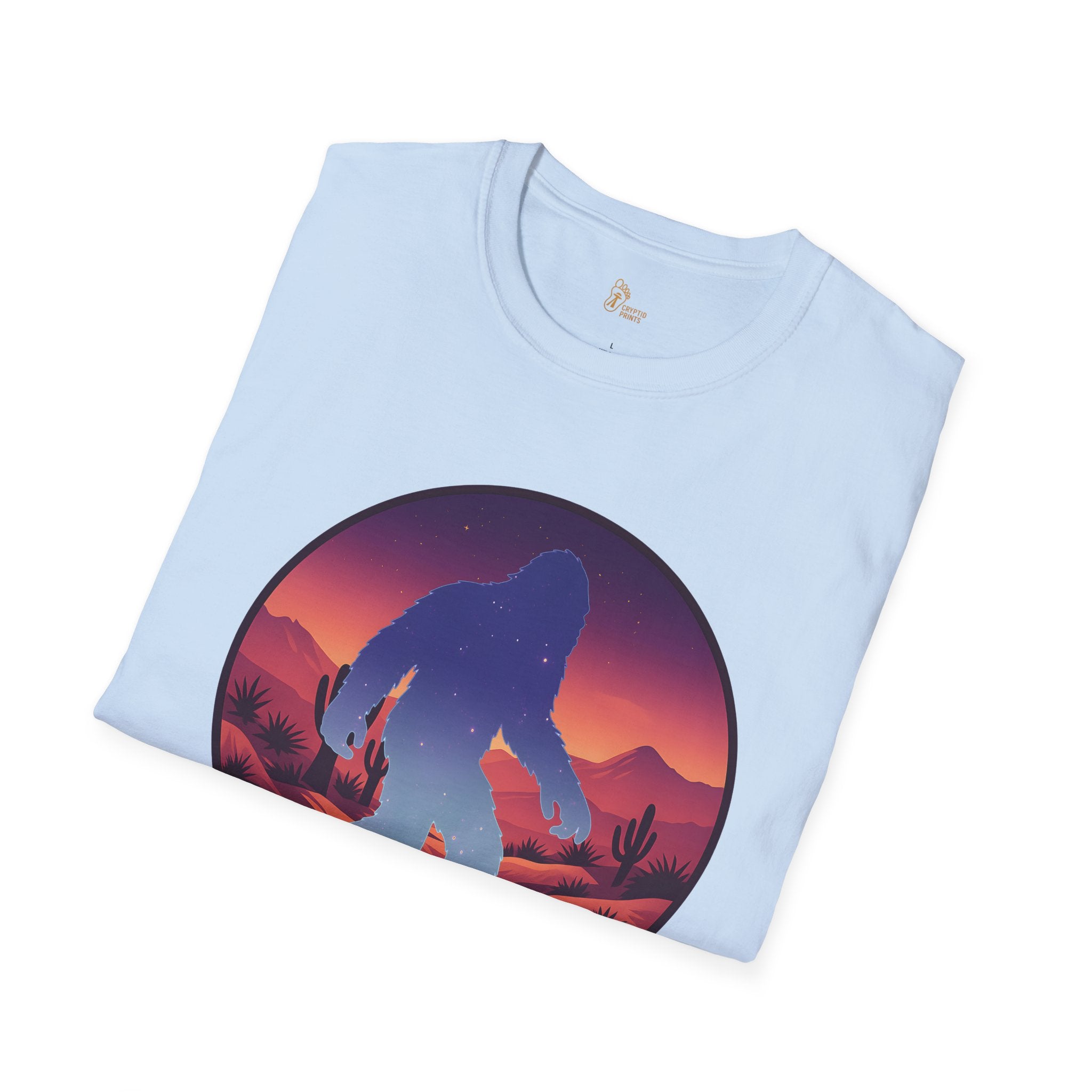 Bigfoot Cosmic Desert T-Shirt - Cryptid Prints