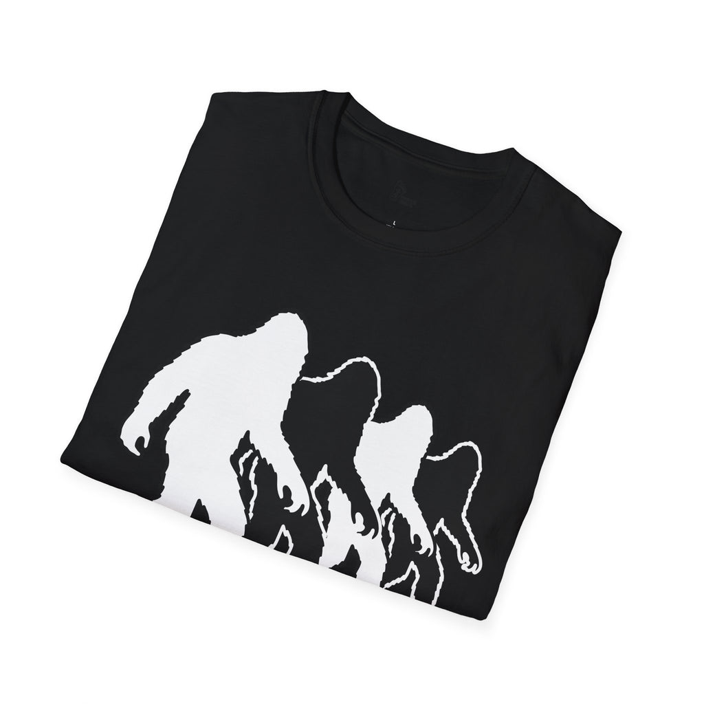 Bigfoot Evolution Silhouette T-Shirt - Cryptid Gait Progression