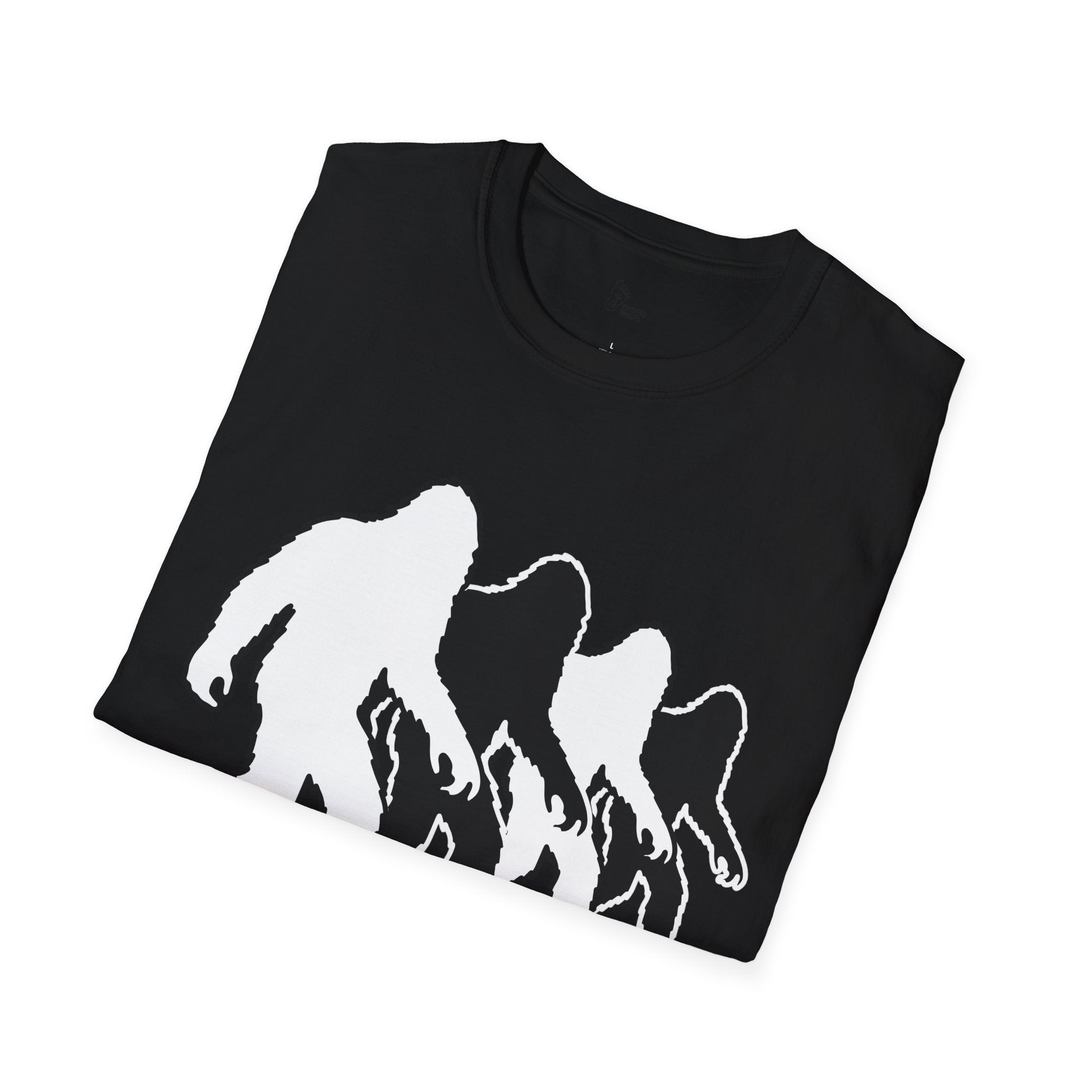 Bigfoot Evolution Silhouette T-Shirt - Cryptid Gait Progression