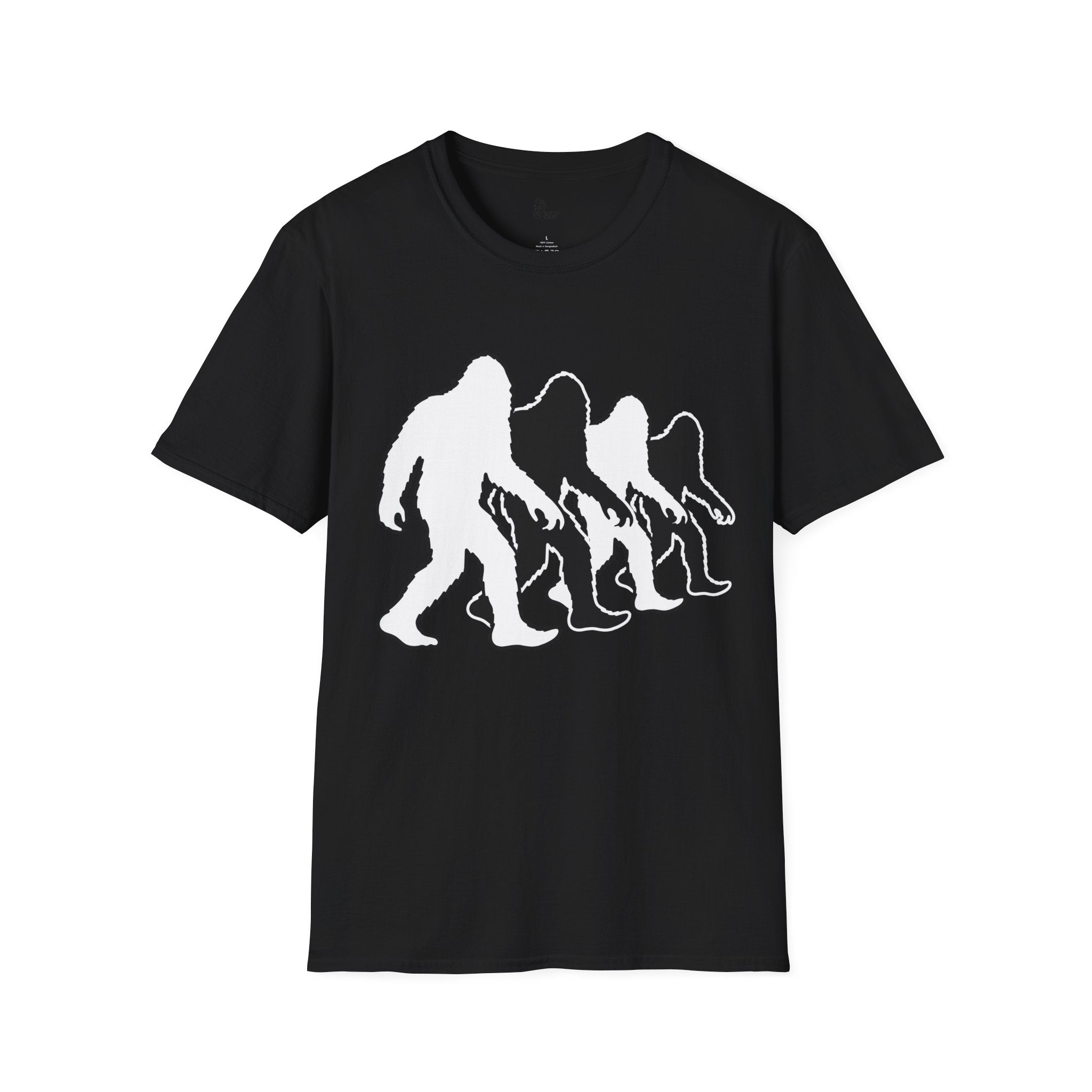 Bigfoot Evolution Silhouette T-Shirt - Cryptid Gait Progression