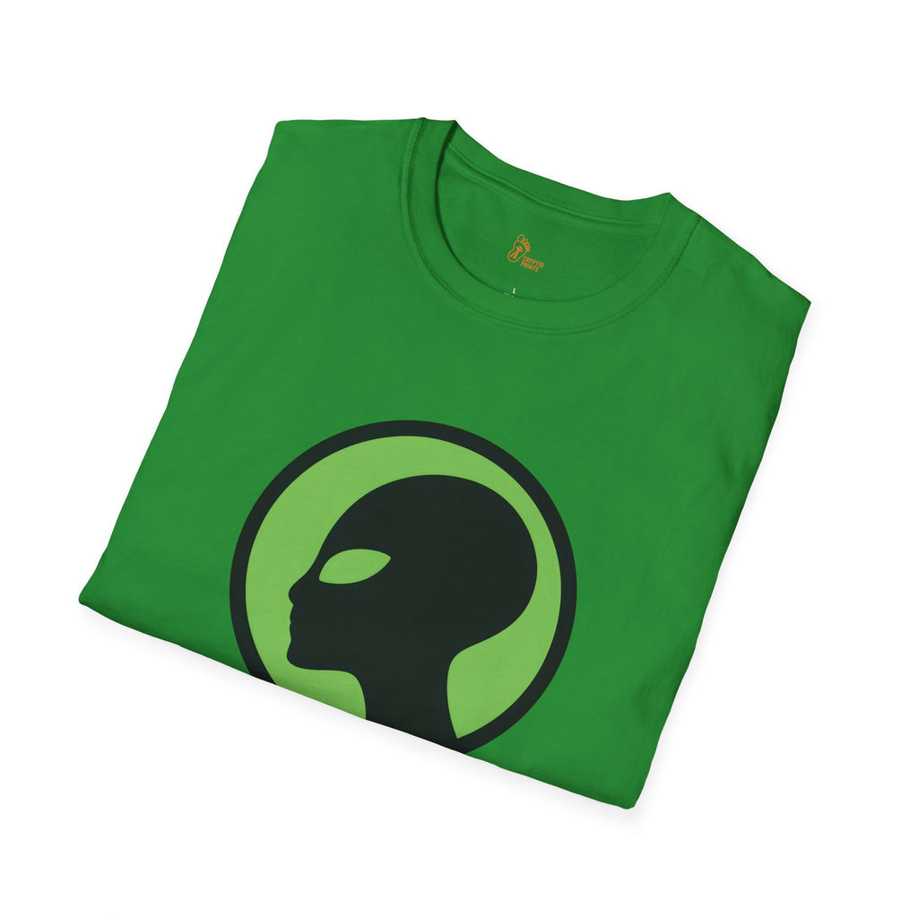 Grey Alien Emblem T-Shirt - Classic Extraterrestrial Profile