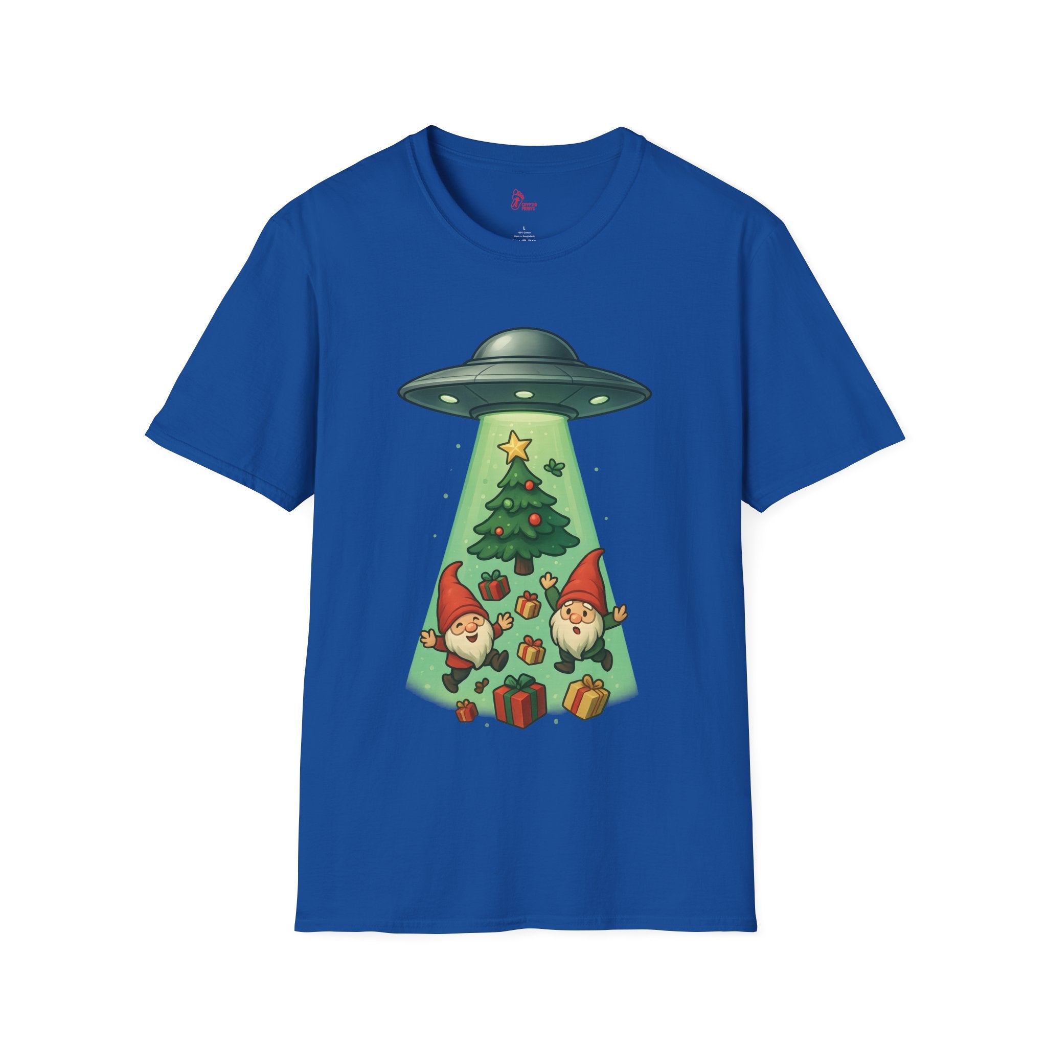 UFO Christmas Gnomes T-Shirt - Funny Holiday Alien Tee