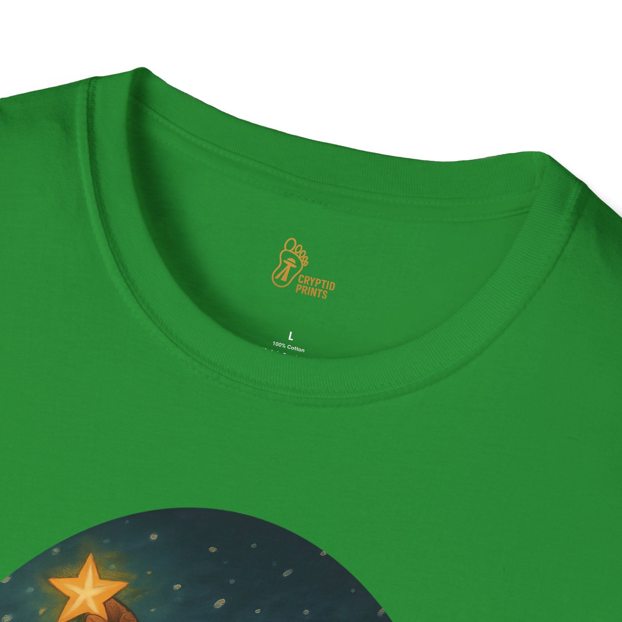 Bigfoot Christmas T-Shirt - Holiday Spirit Winter Scene