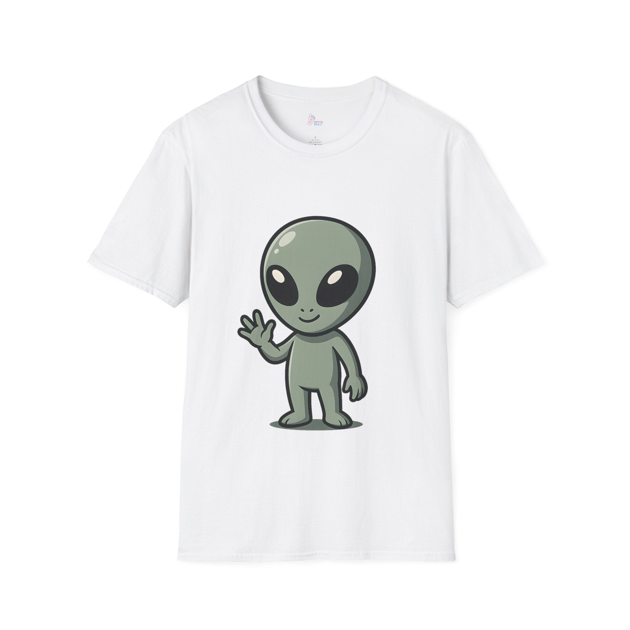 Chibi Grey Alien T-Shirt - Cute Extraterrestrial Cartoon Tee