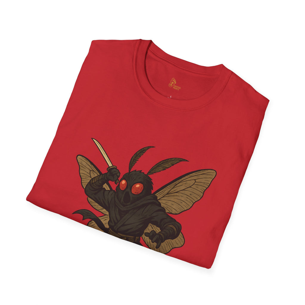 Mothman Ninja T-Shirt - Japanese Cryptid Warrior Design