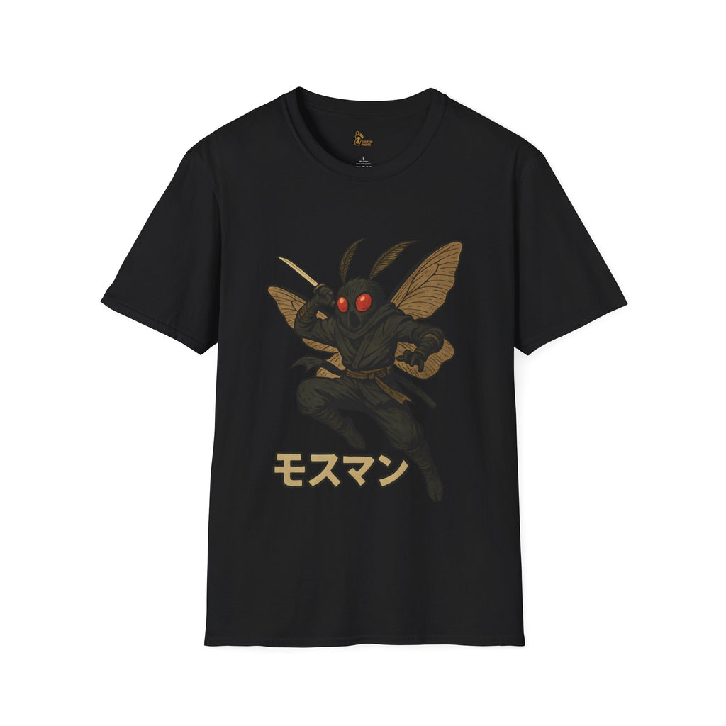 Mothman Ninja T-Shirt - Japanese Cryptid Warrior Design