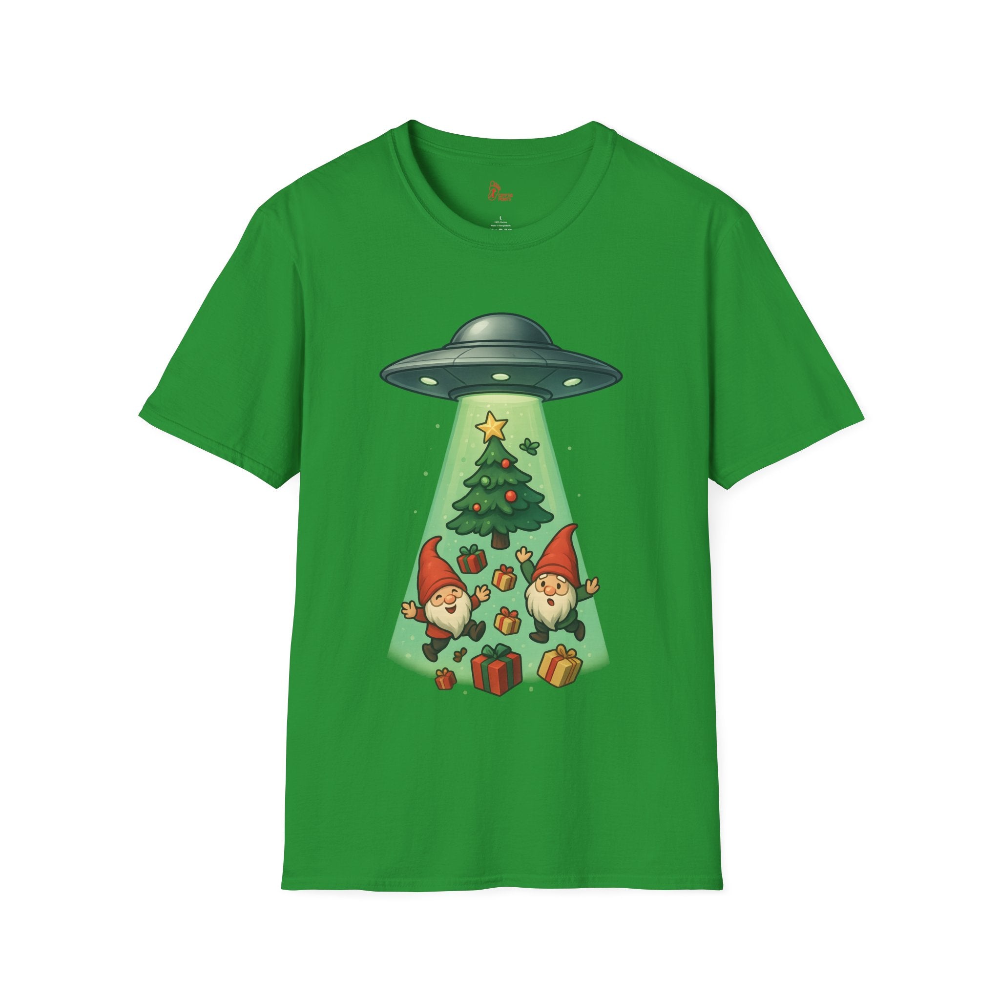 UFO Christmas Gnomes T-Shirt - Funny Holiday Alien Tee