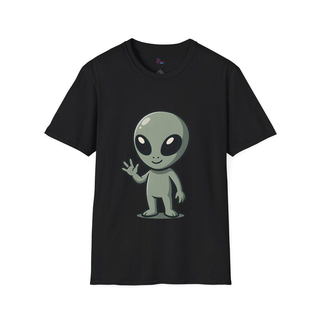 Chibi Grey Alien T-Shirt - Cute Extraterrestrial Cartoon Tee