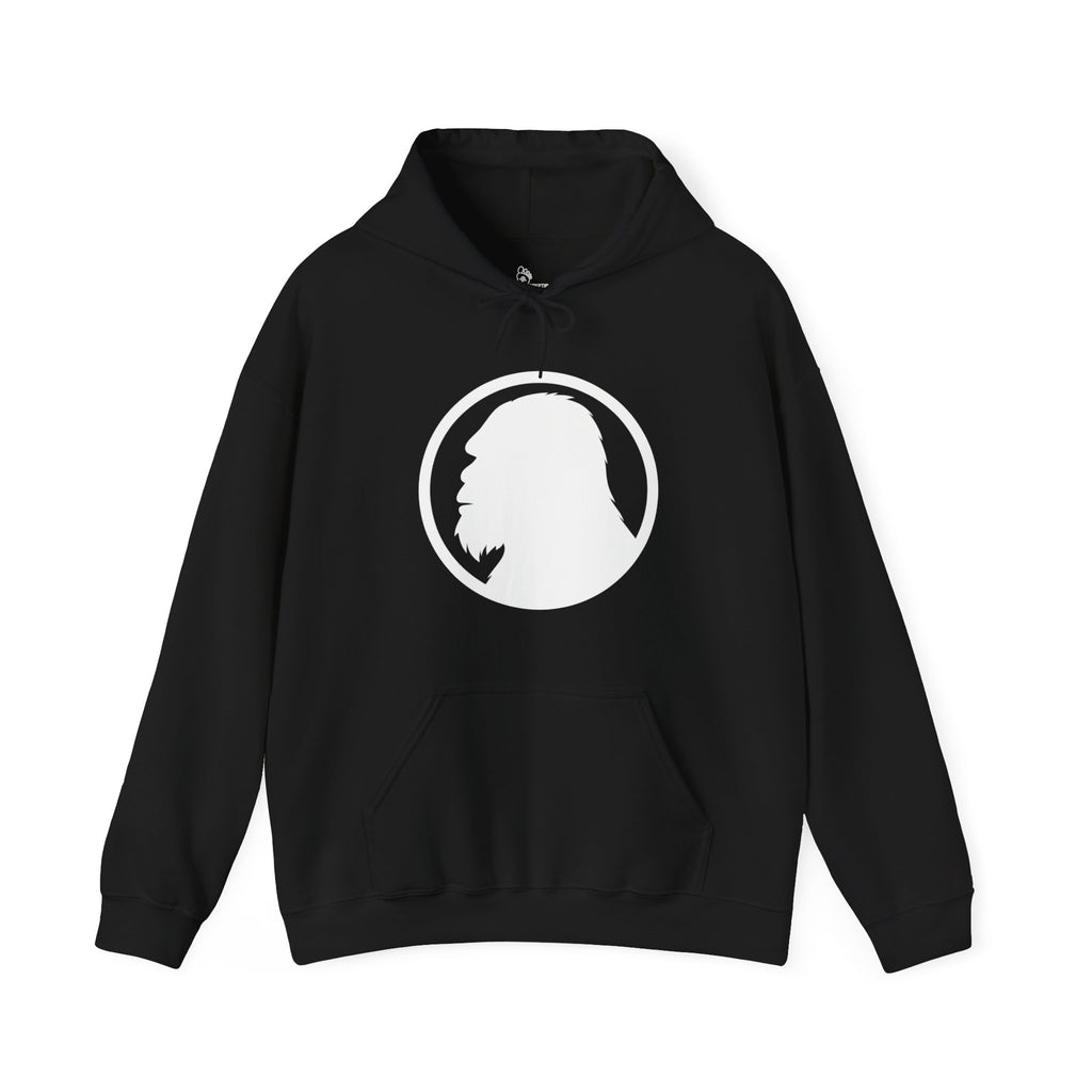 Bigfoot Silhouette Hoodie - Clean White Cryptid Emblem