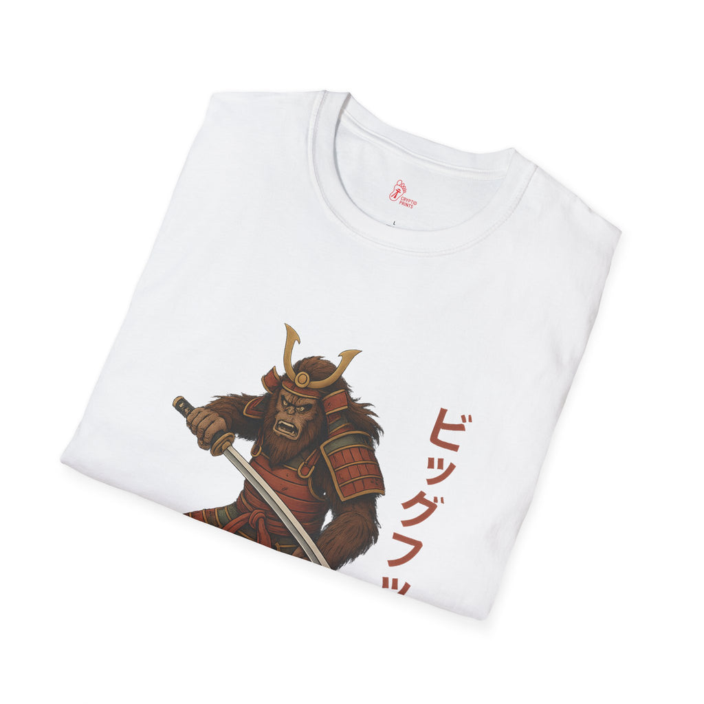 Samurai Bigfoot T-Shirt - Japanese Warrior Cryptid Design