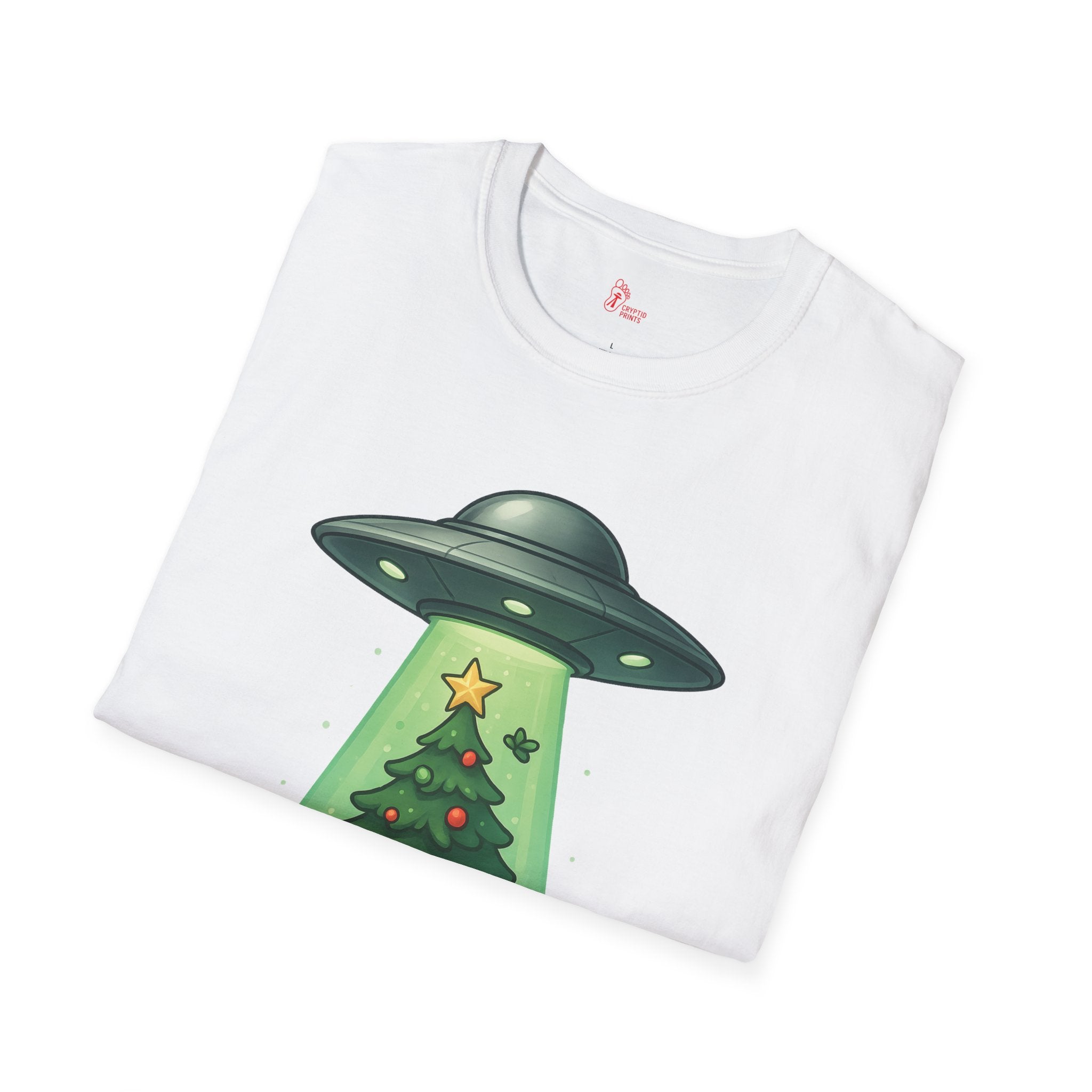 UFO Christmas Gnomes T-Shirt - Funny Holiday Alien Tee