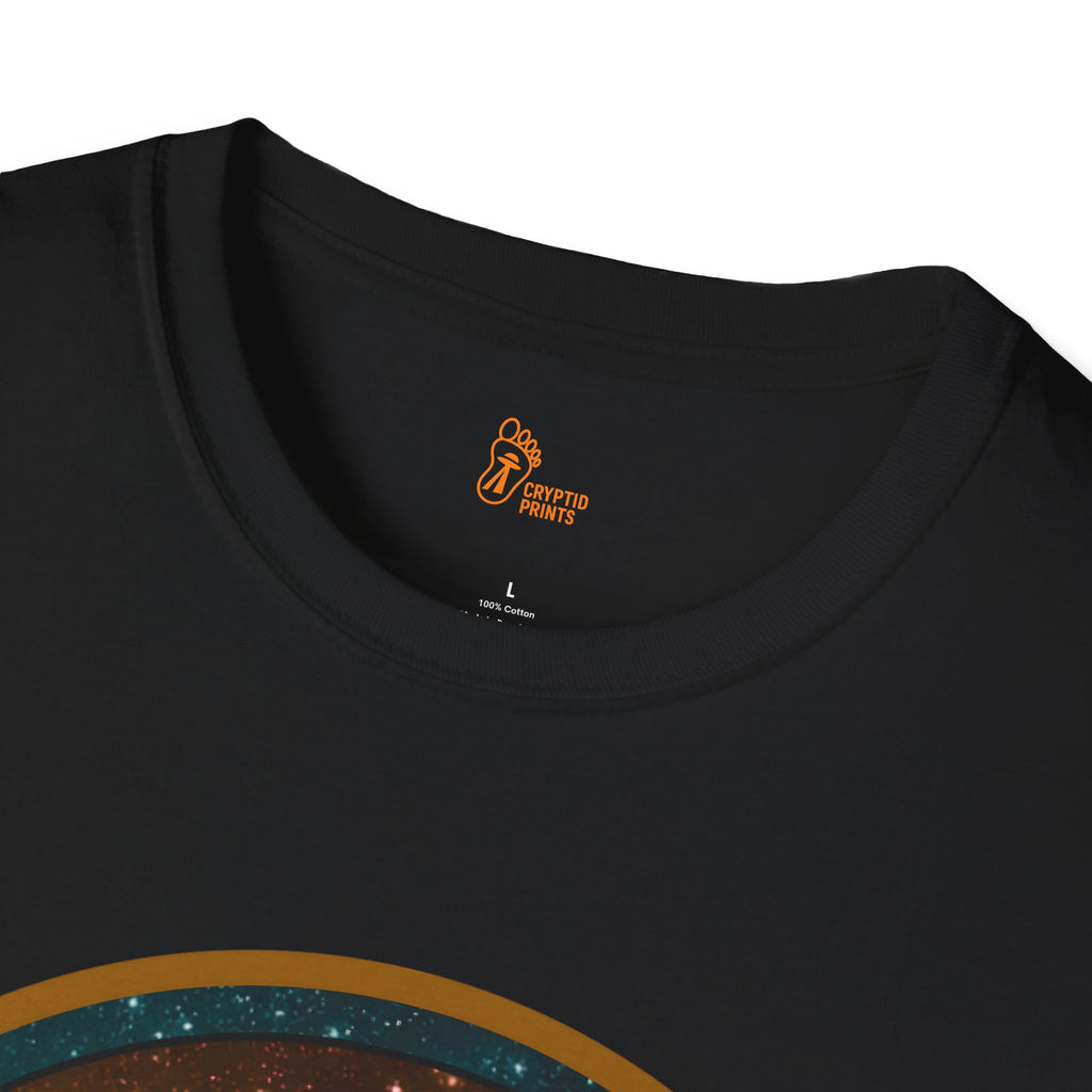 Alien Cosmic Silhouette T-Shirt - Celestial Galaxy Icon