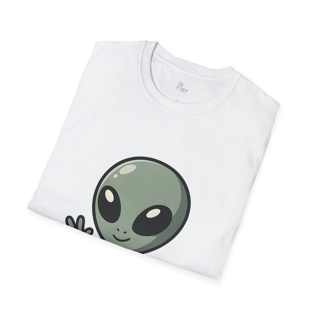 Chibi Grey Alien T-Shirt - Cute Extraterrestrial Cartoon Tee