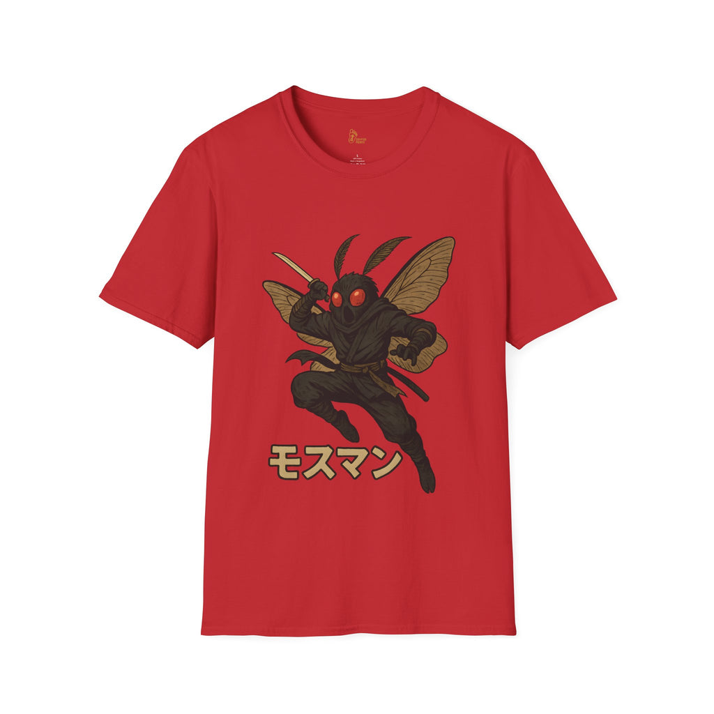 Mothman Ninja T-Shirt - Japanese Cryptid Warrior Design