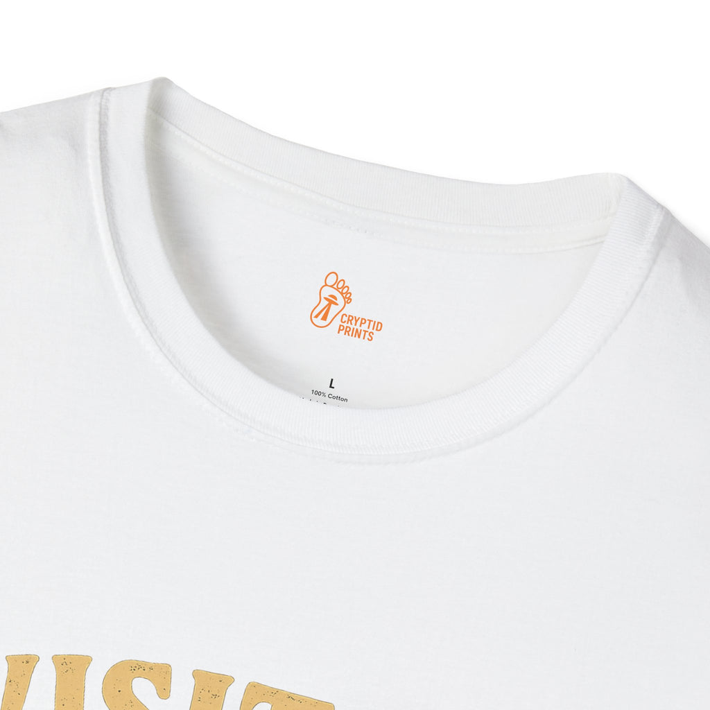 Grey Alien Visitor - Sunset Forest Alien T-Shirt