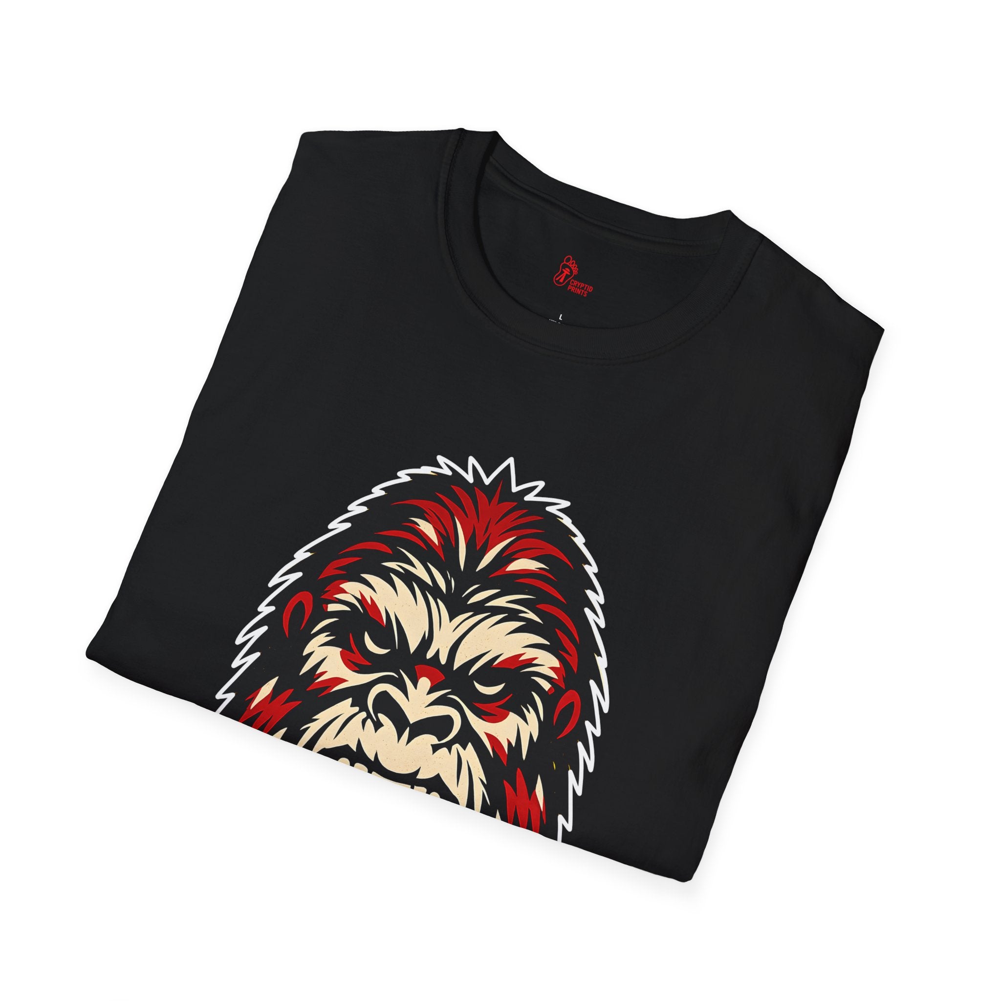 Bigfoot Savage Face Graphic T-Shirt - Cryptid Prints