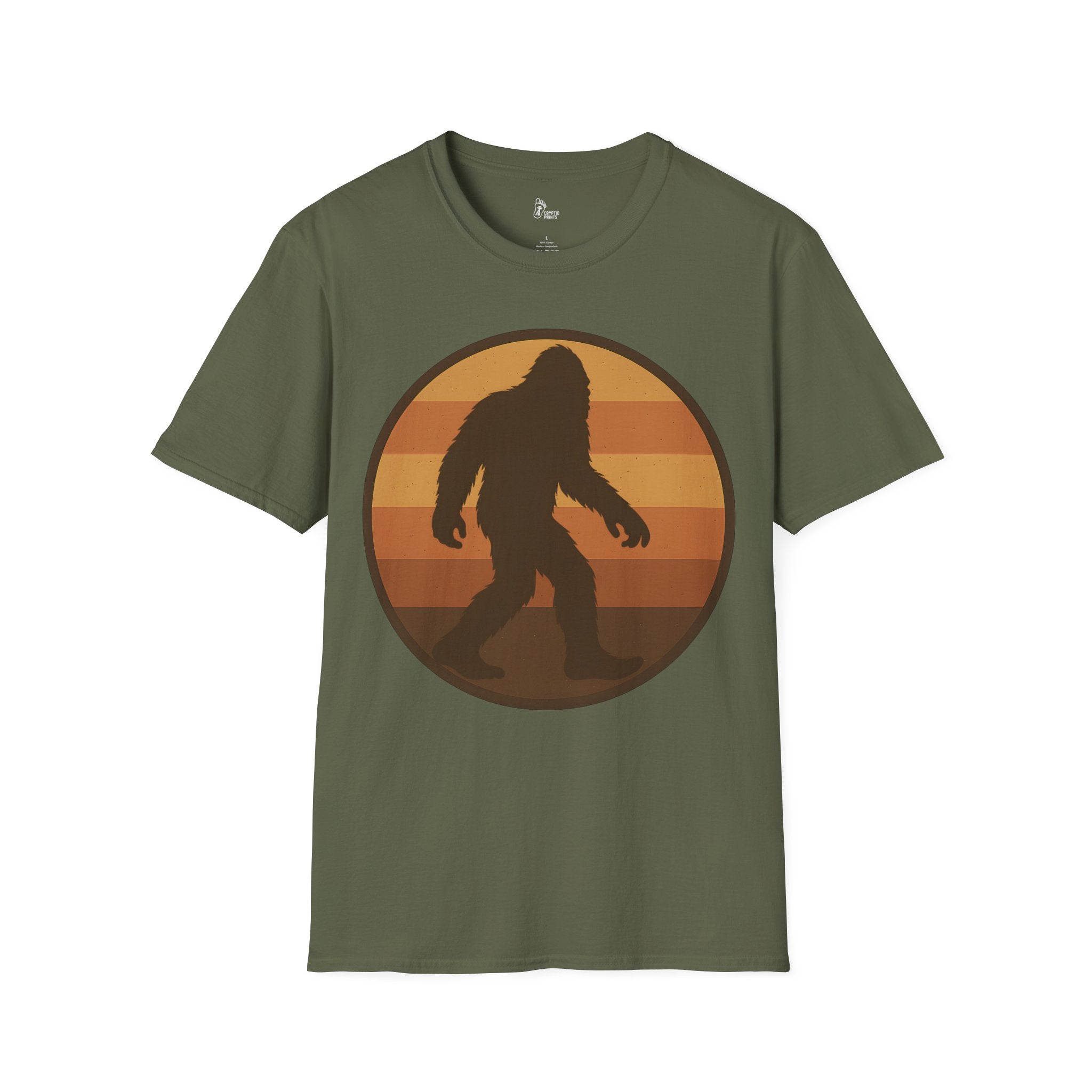 Retro Bigfoot T-Shirt - Cryptid Prints