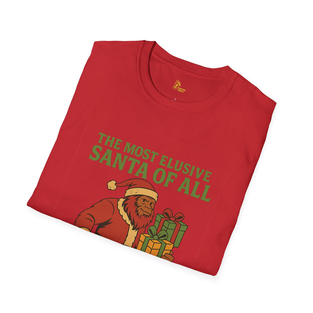 Bigfoot Santa T-Shirt - The Most Elusive Santa of Al