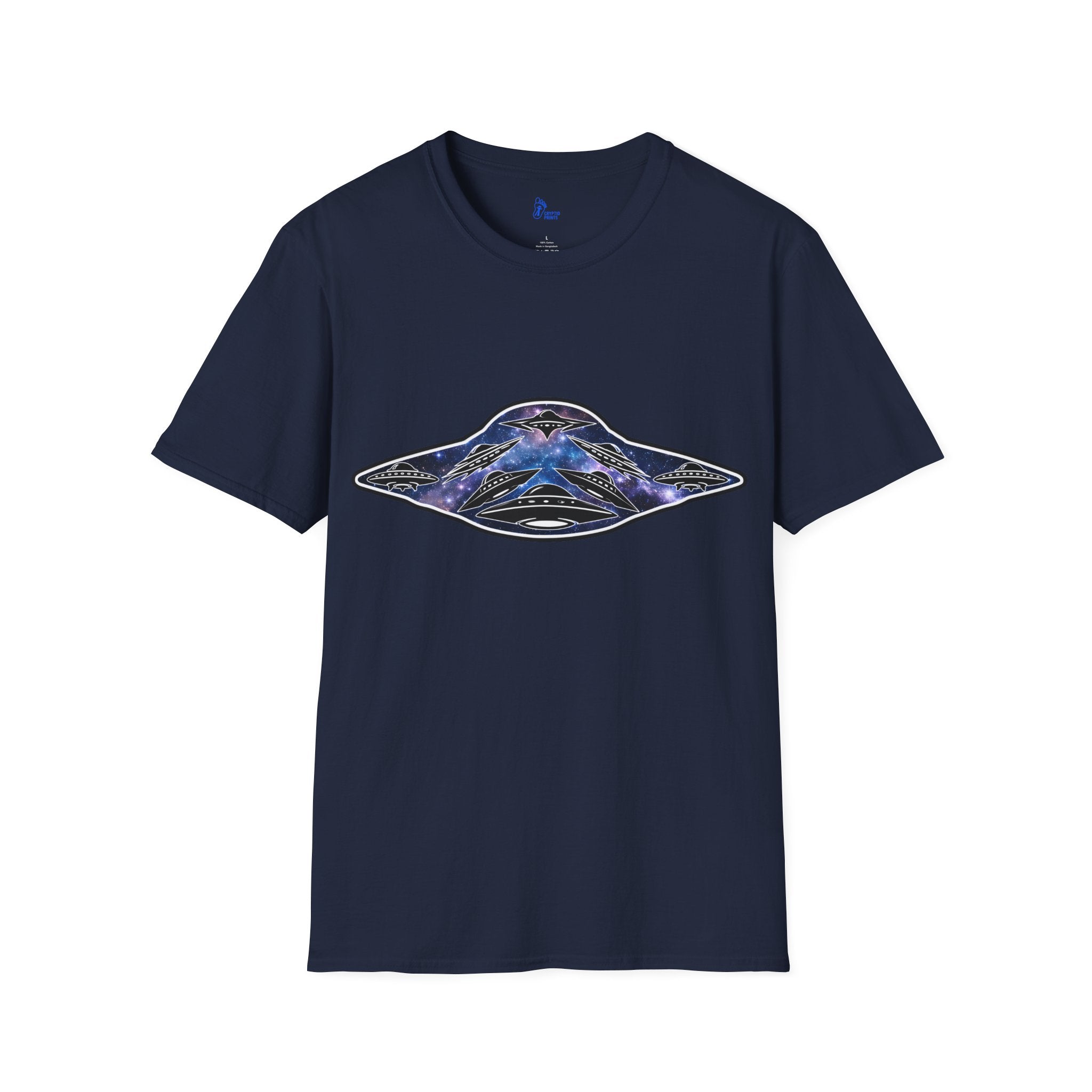 UFO Cosmic Fleet T-Shirt - Galactic Alien Encounter Art